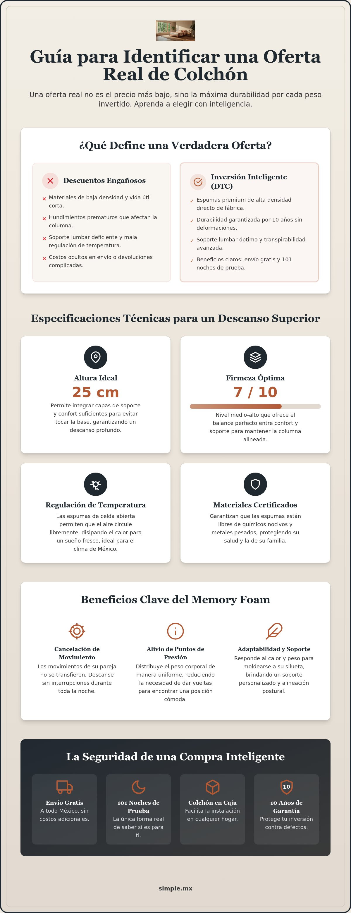 Ofertas de colchones memory foam