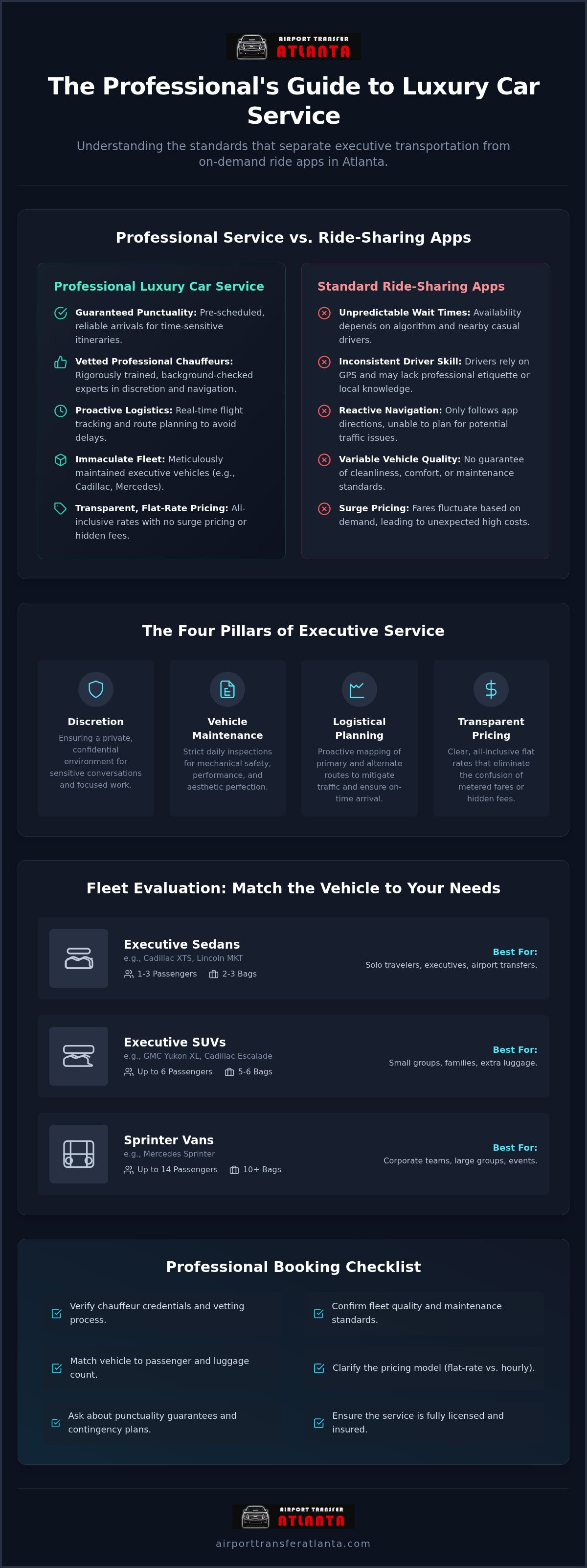 Luxury car service Atlanta