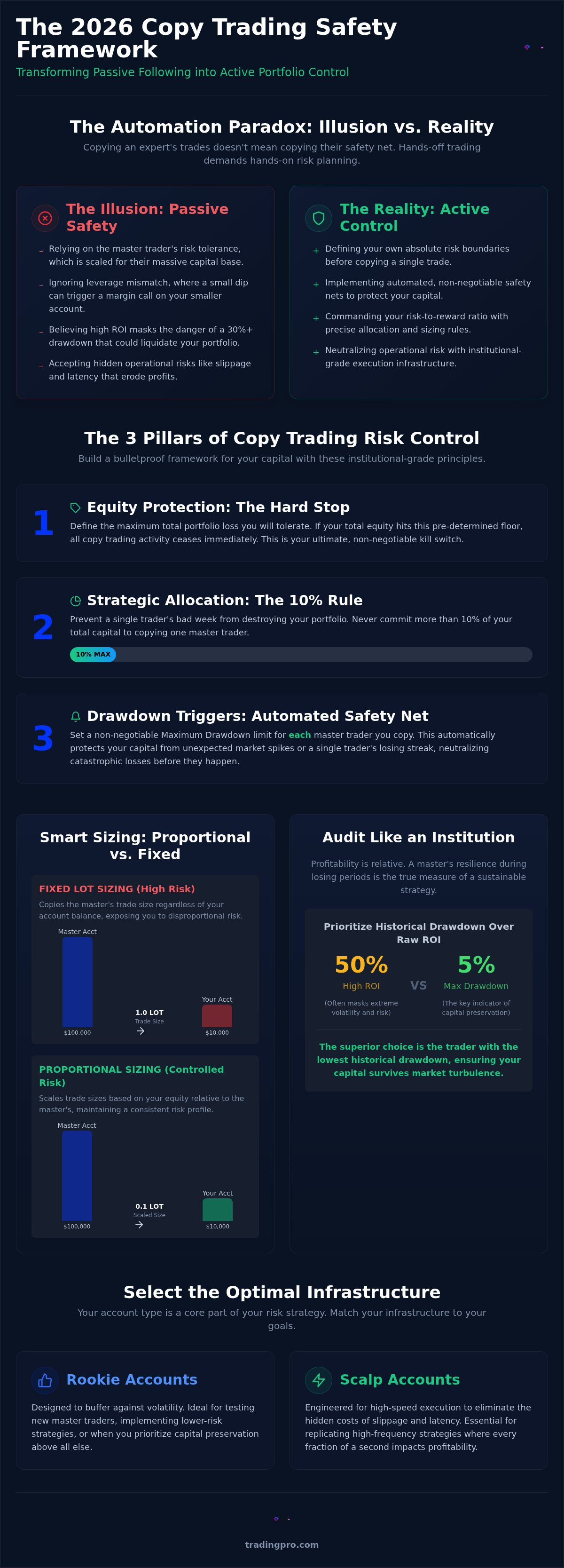 Risk management for copy trading