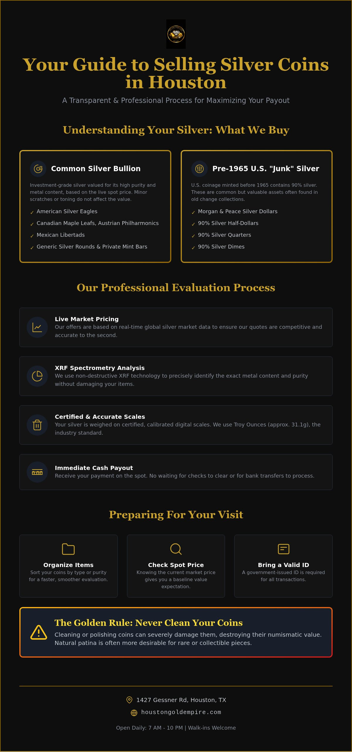 Sell silver coins Houston