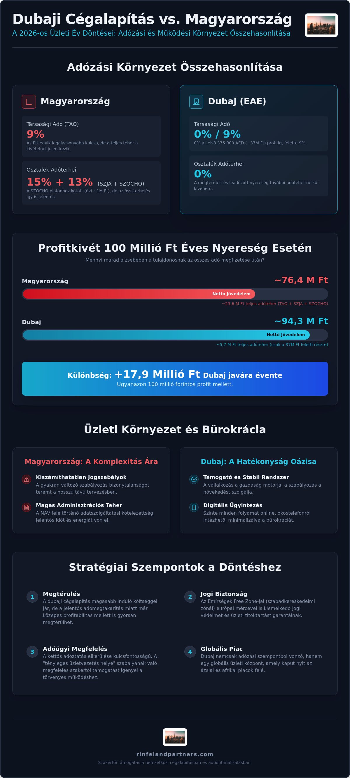 Dubaji cégalapítás vs magyarország