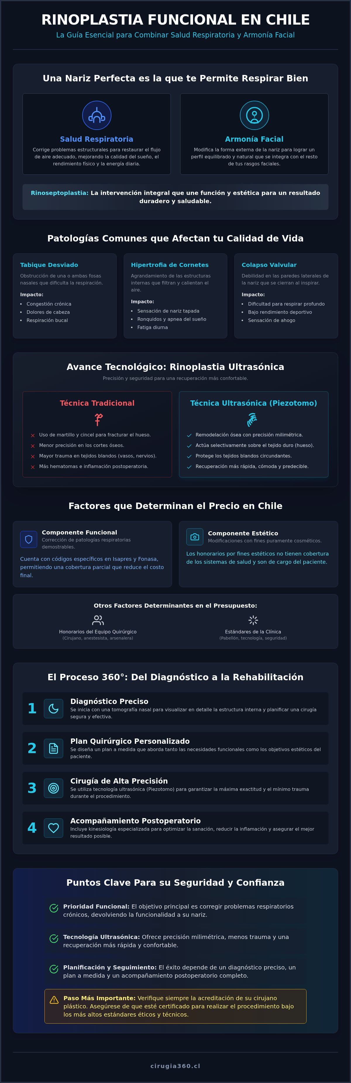 Rinoplastia funcional precio chile