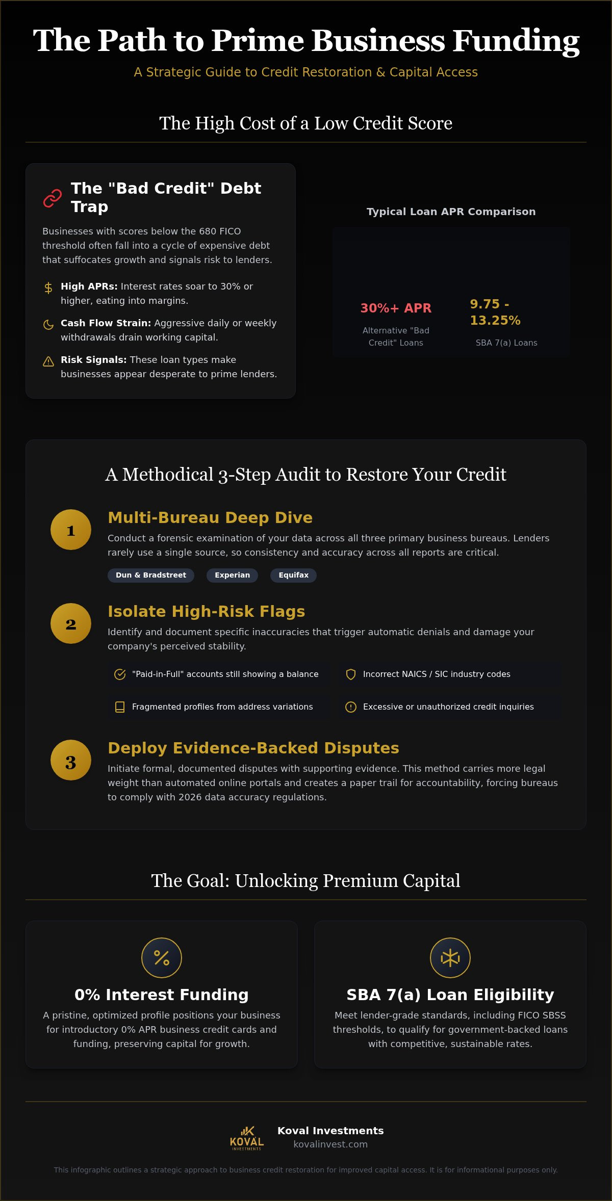 How to get business funding with bad credit