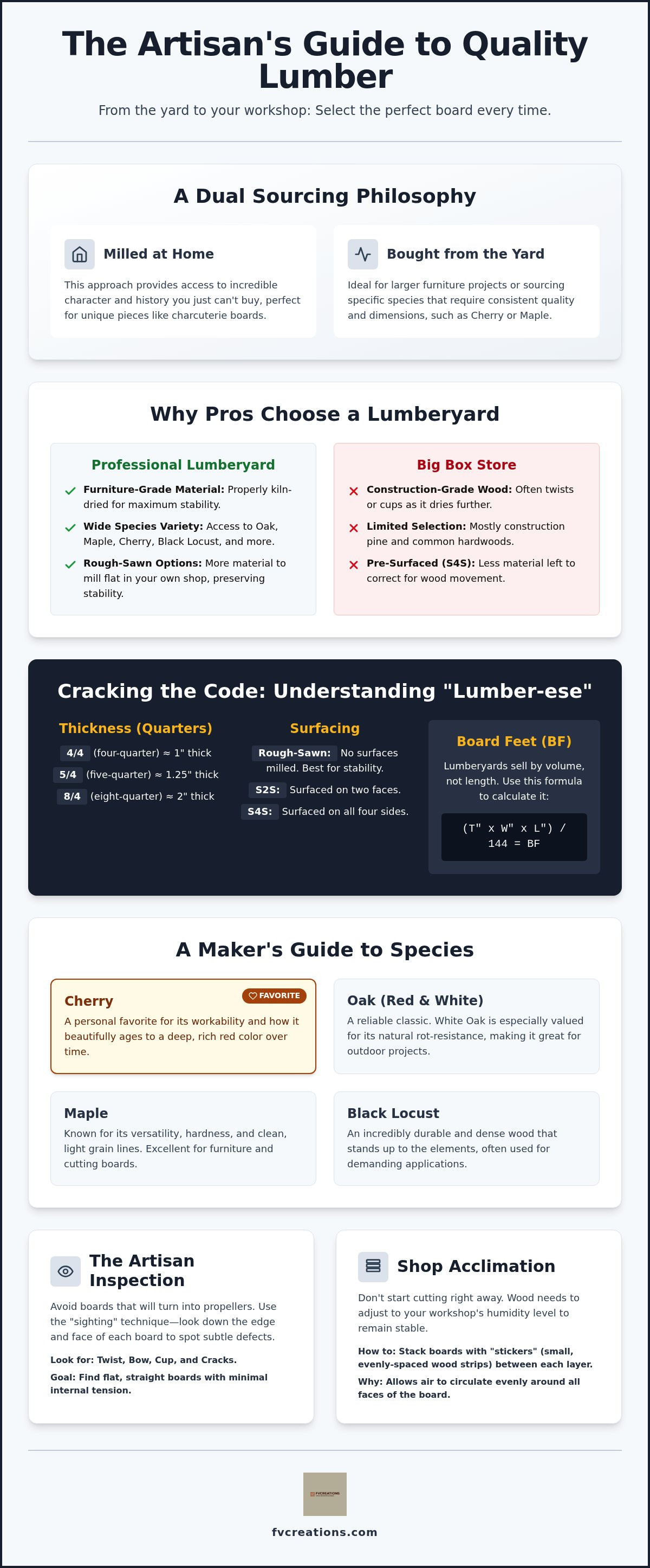 How to buy good lumber from a lumberyard;