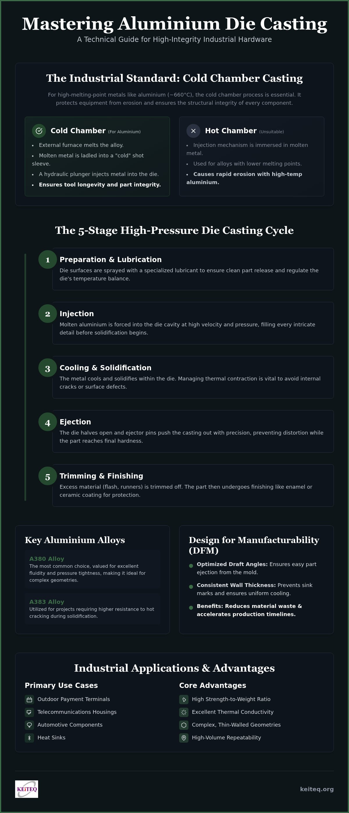 Aluminium die casting process