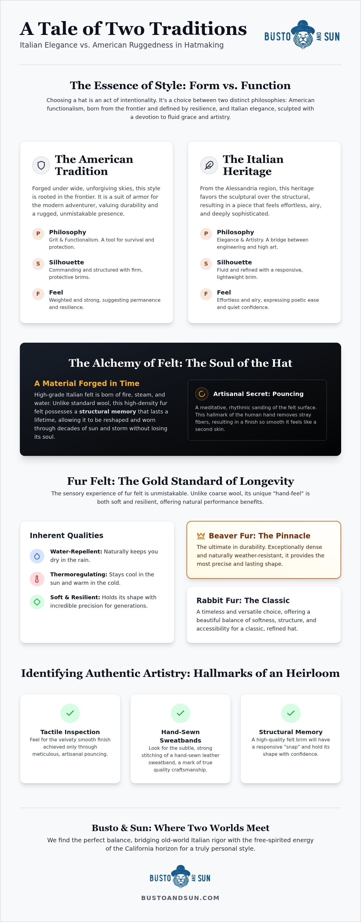 Italian vs american hat styles