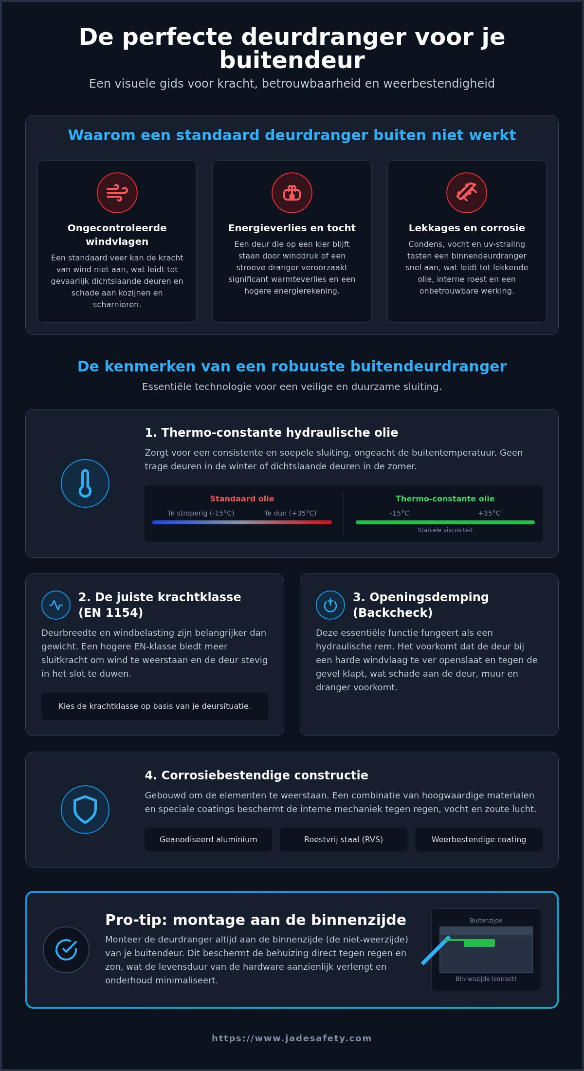 Deurdranger voor buitendeur – krachtig, betrouwbaar en weerbestendig