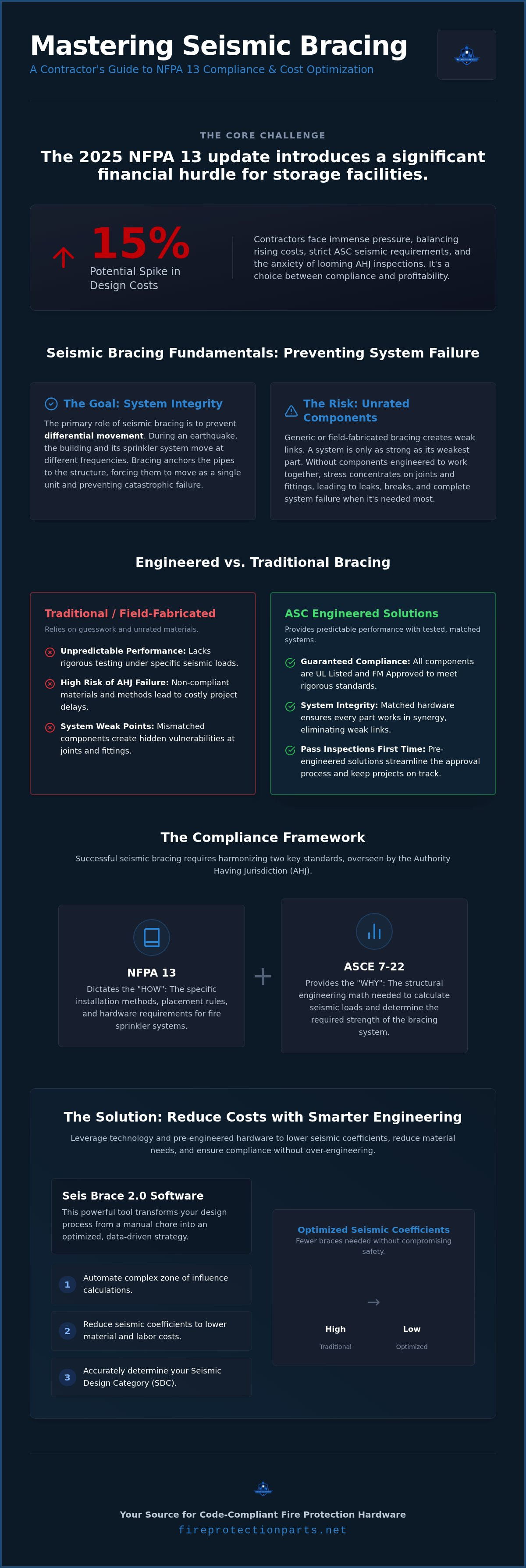ASC seismic bracing requirements