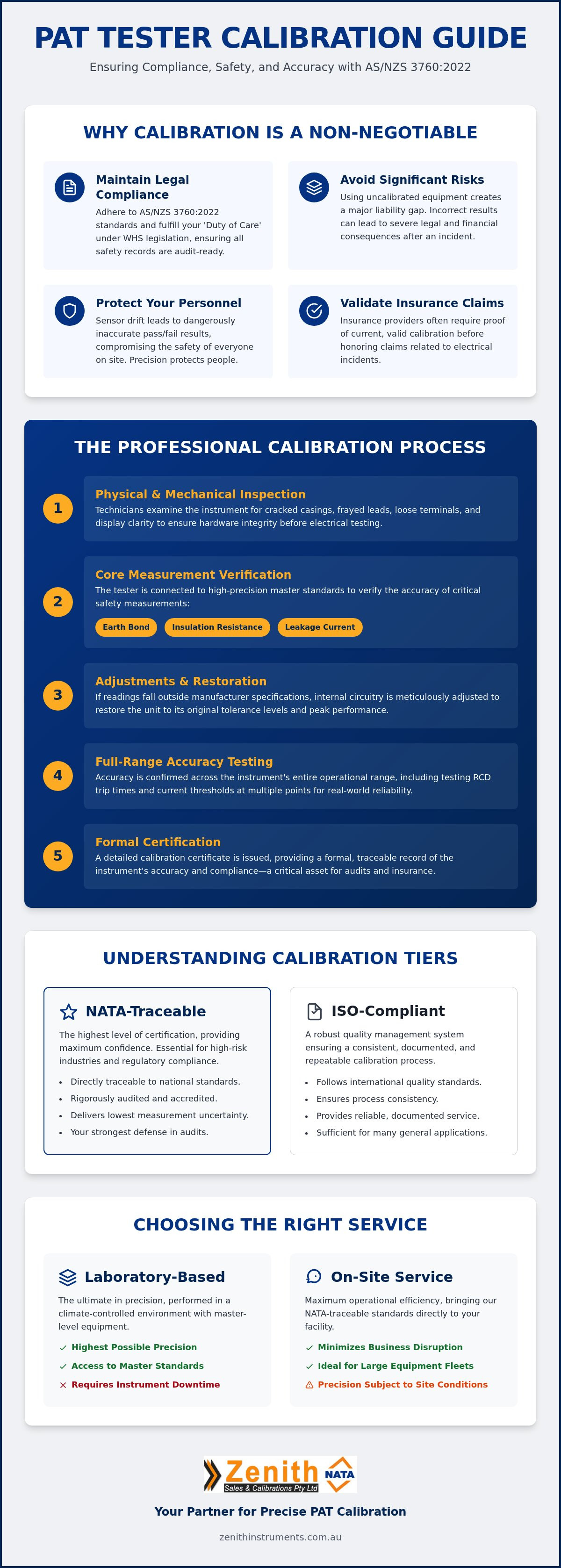 Pat tester calibration service