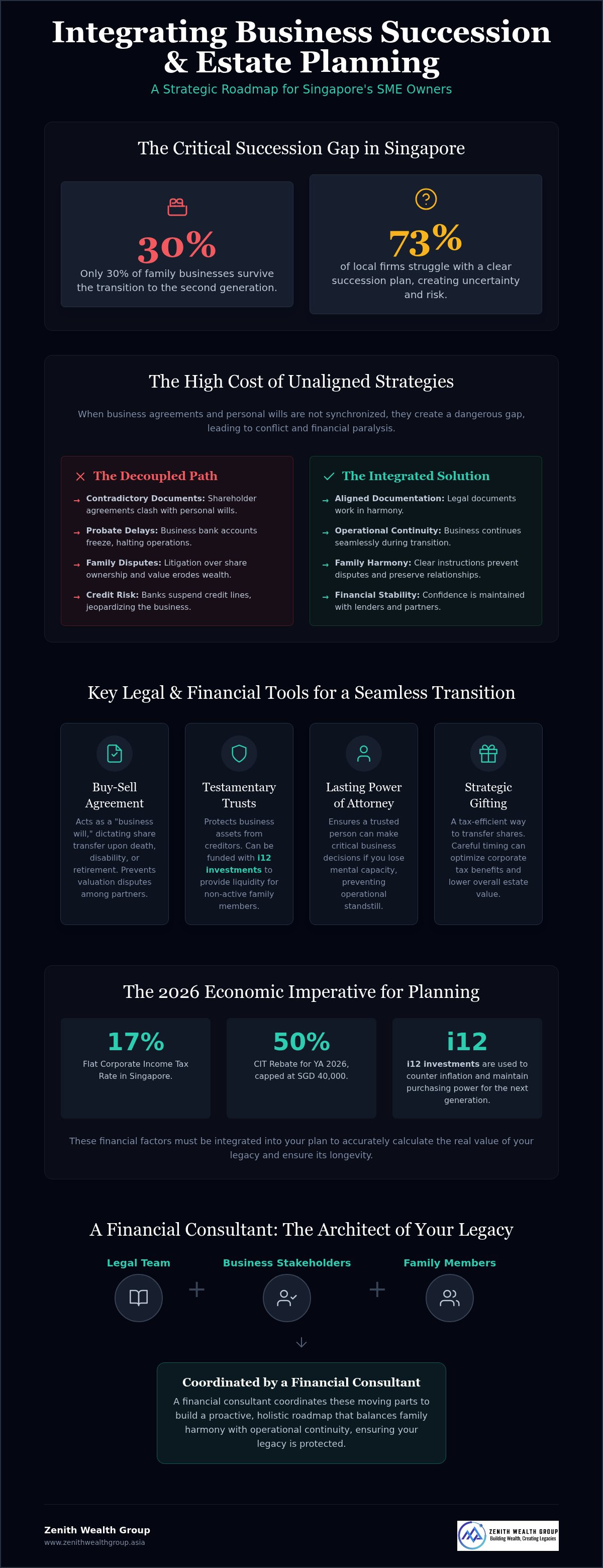 Integrating business succession into estate plan Singapore