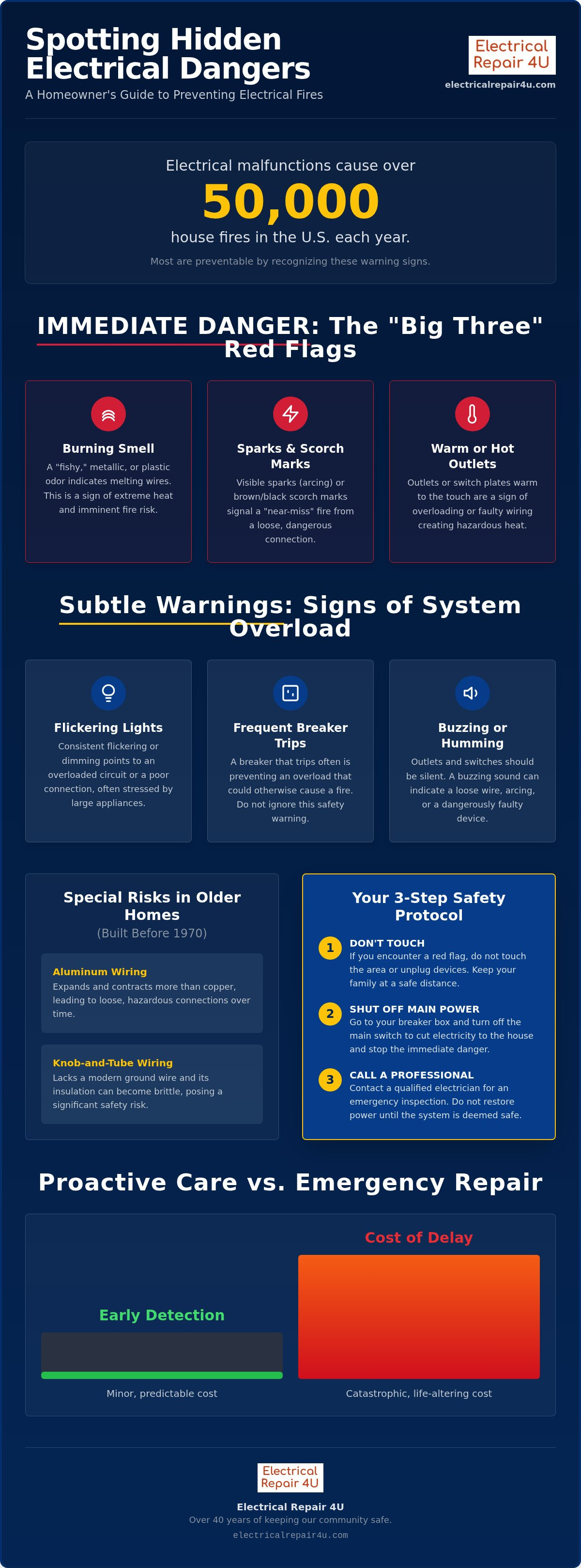 Signs of electrical problems in house