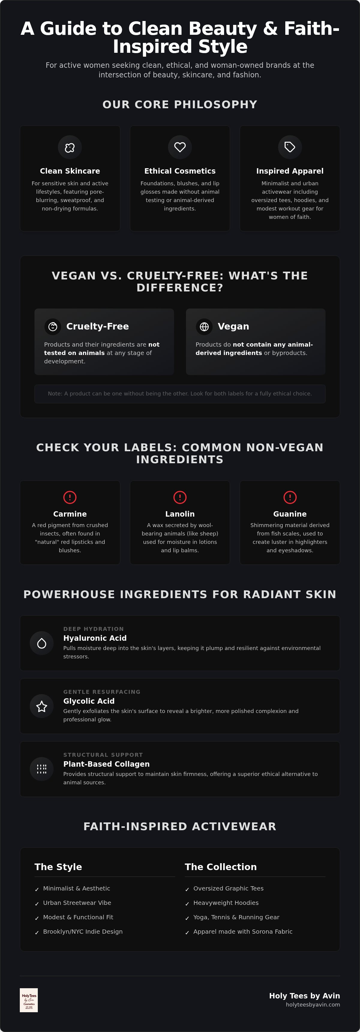 Vegan beauty products