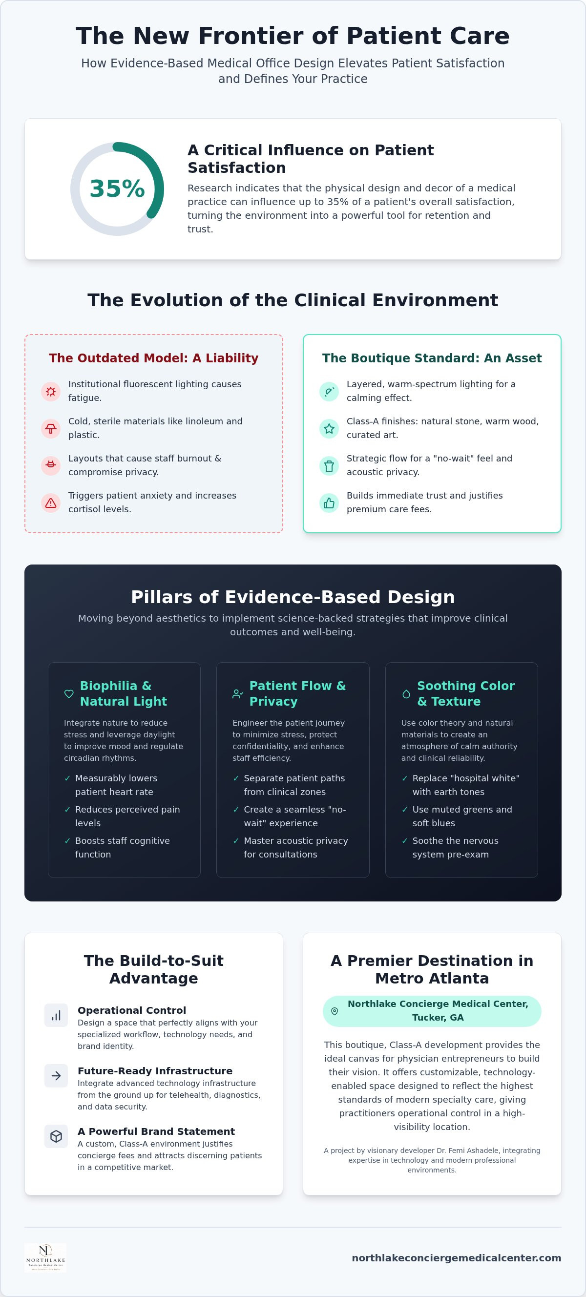 Medical office design for patient satisfaction