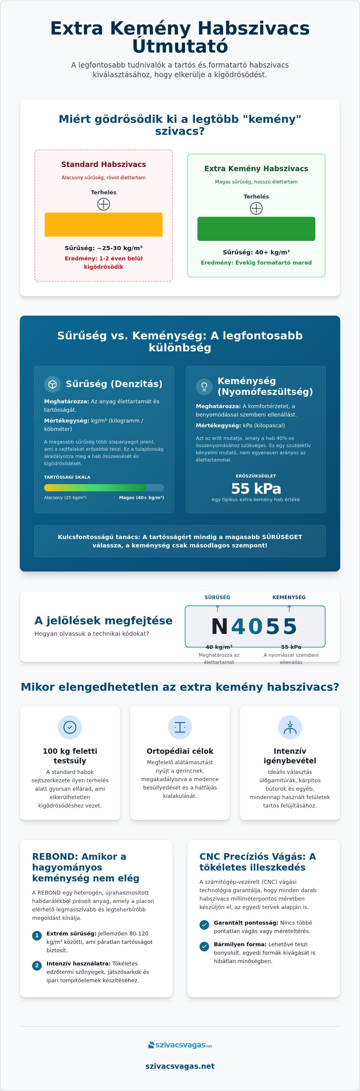 Extra kemény habszivacs