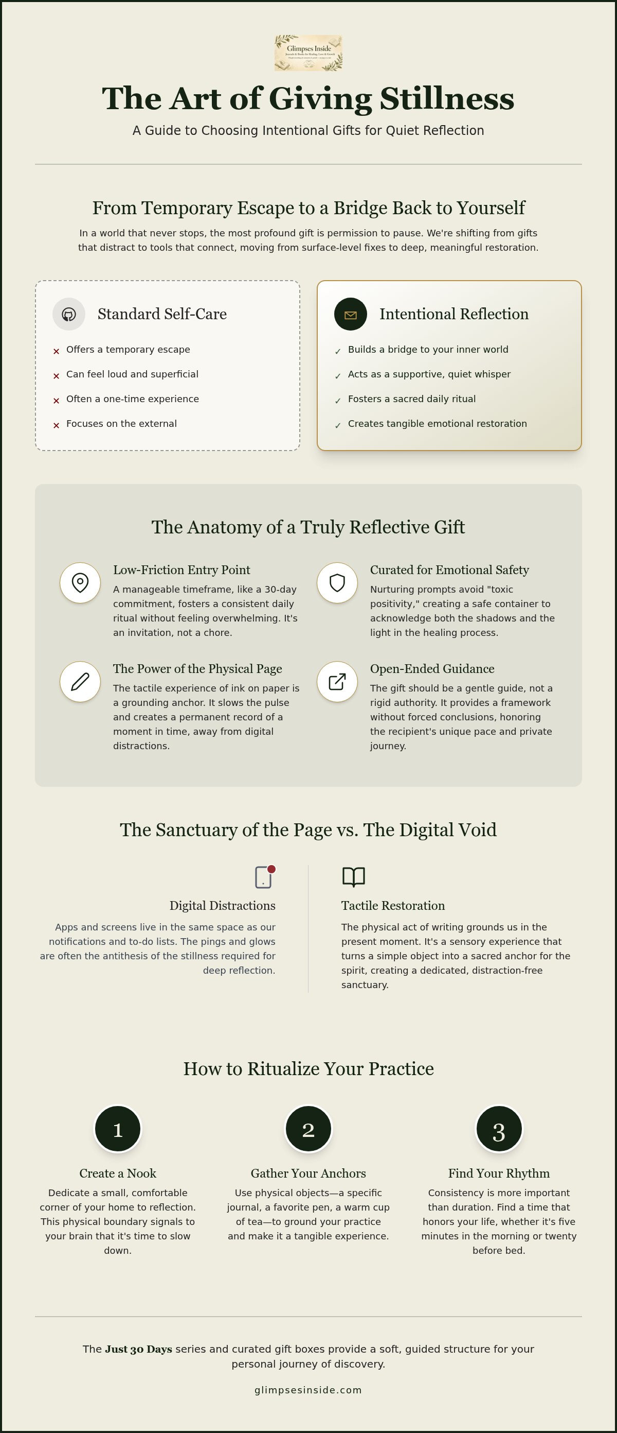 Gifts for quiet reflection