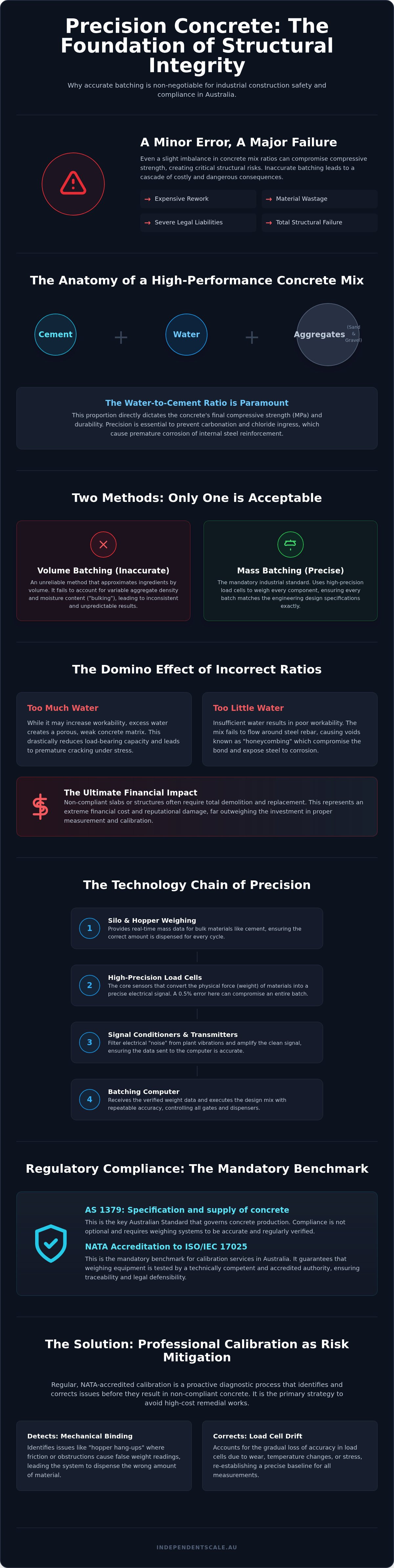 Importance of accurate concrete mix ratios