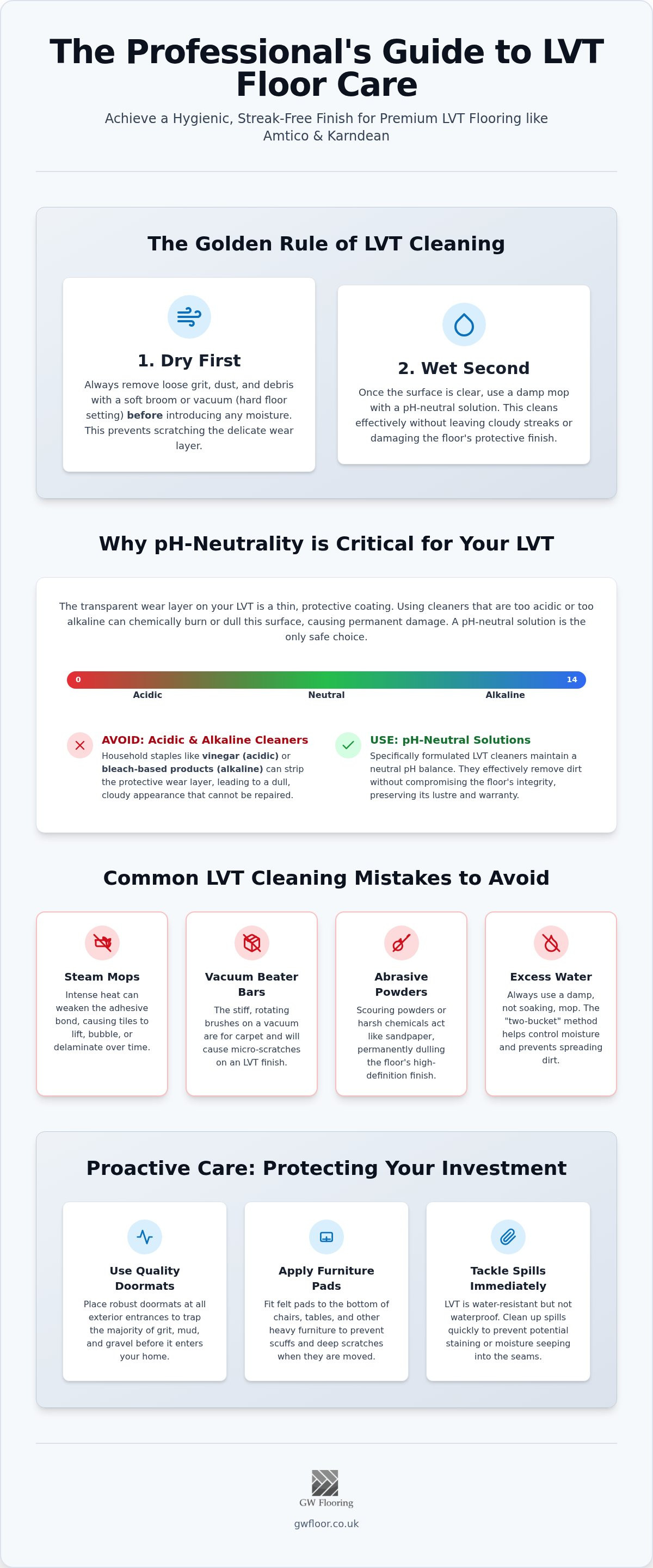 How to clean luxury vinyl tile floors