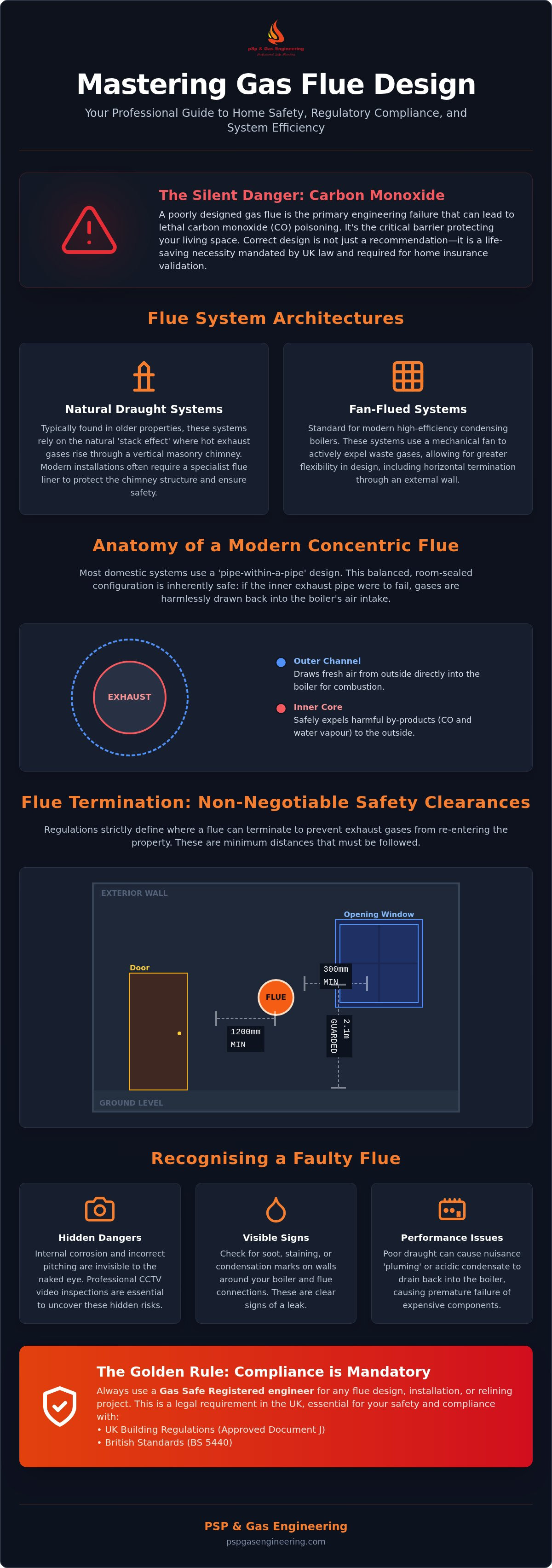 Signs of a faulty flue