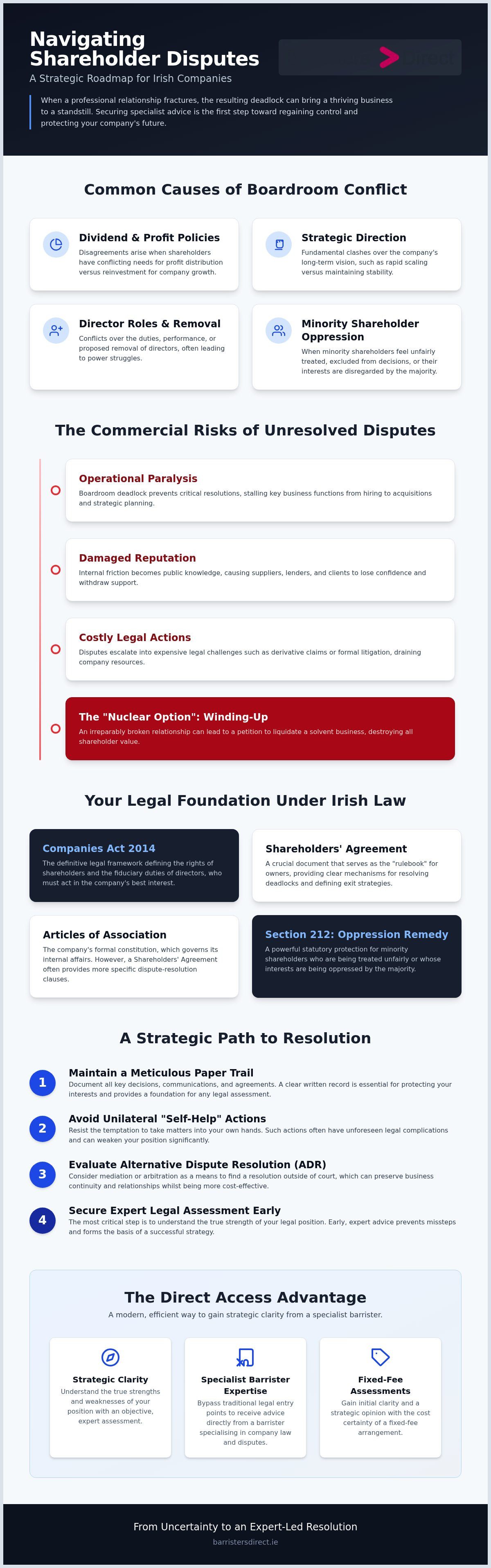 Shareholder dispute advice ireland