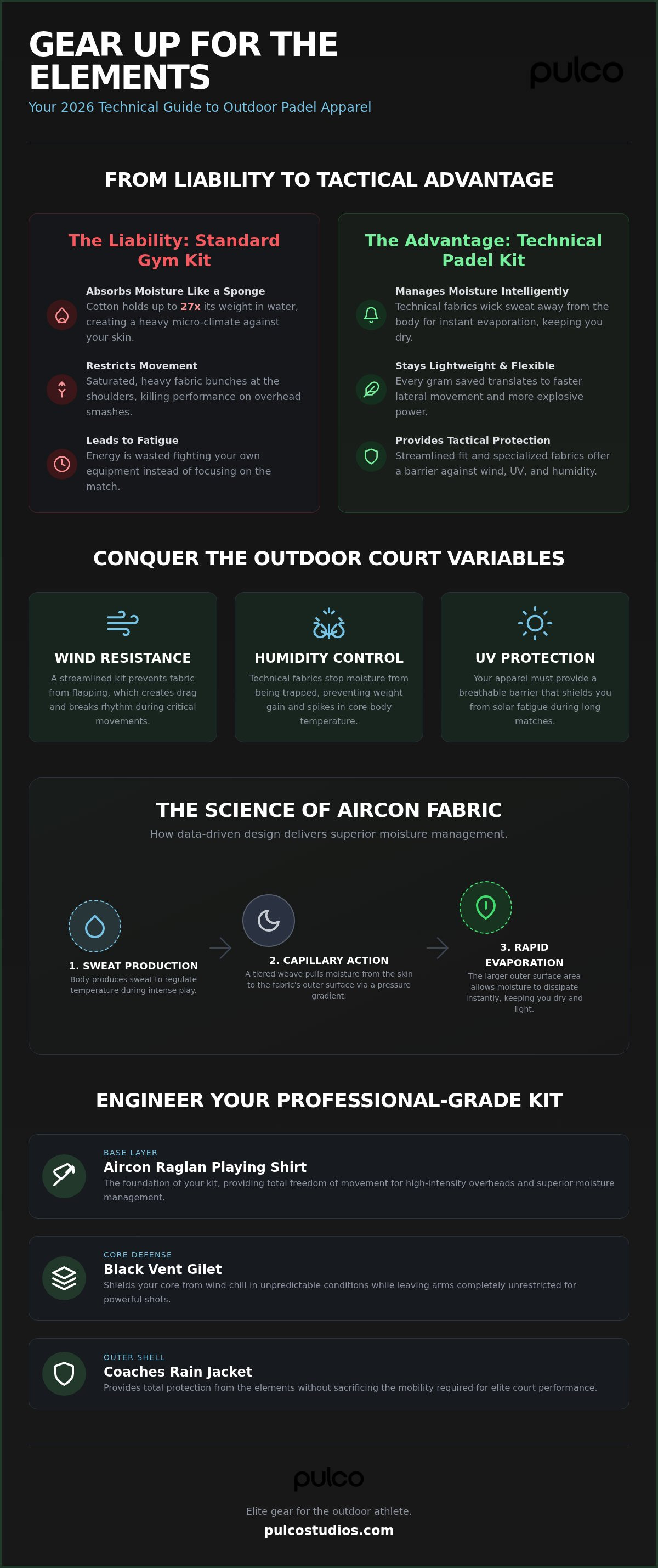Outdoor padel clothing