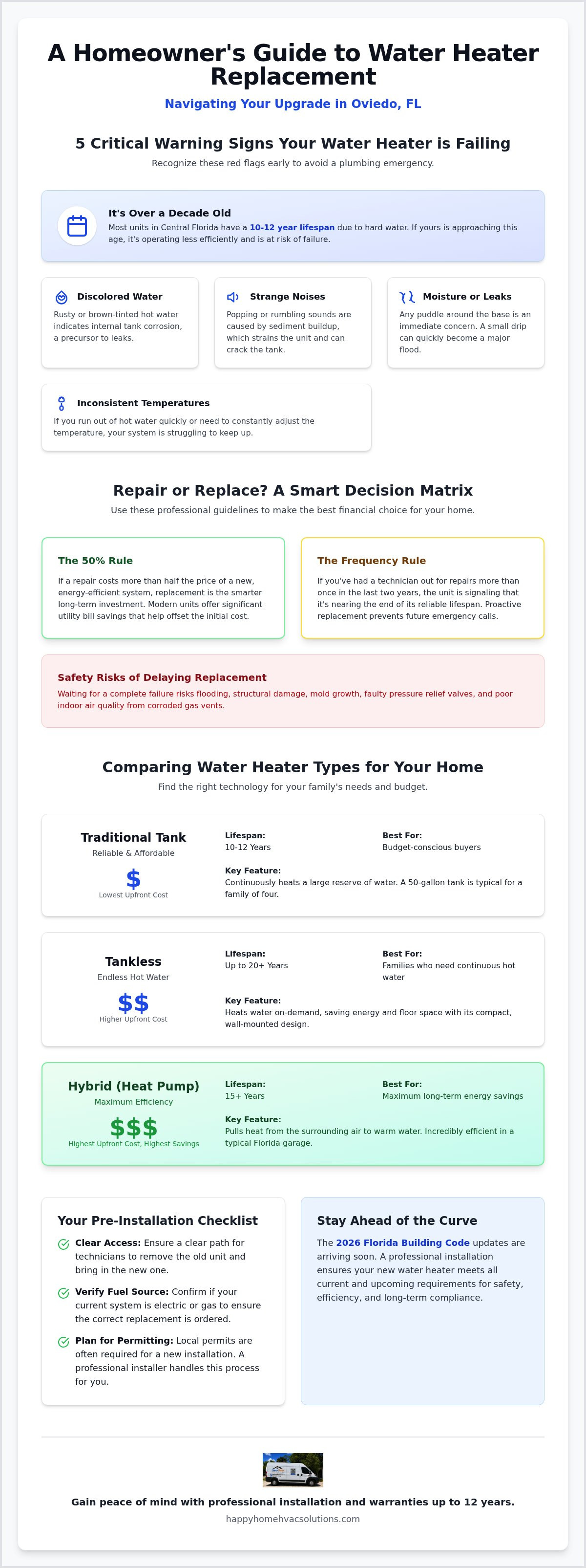 Water heater replacement Oviedo FL