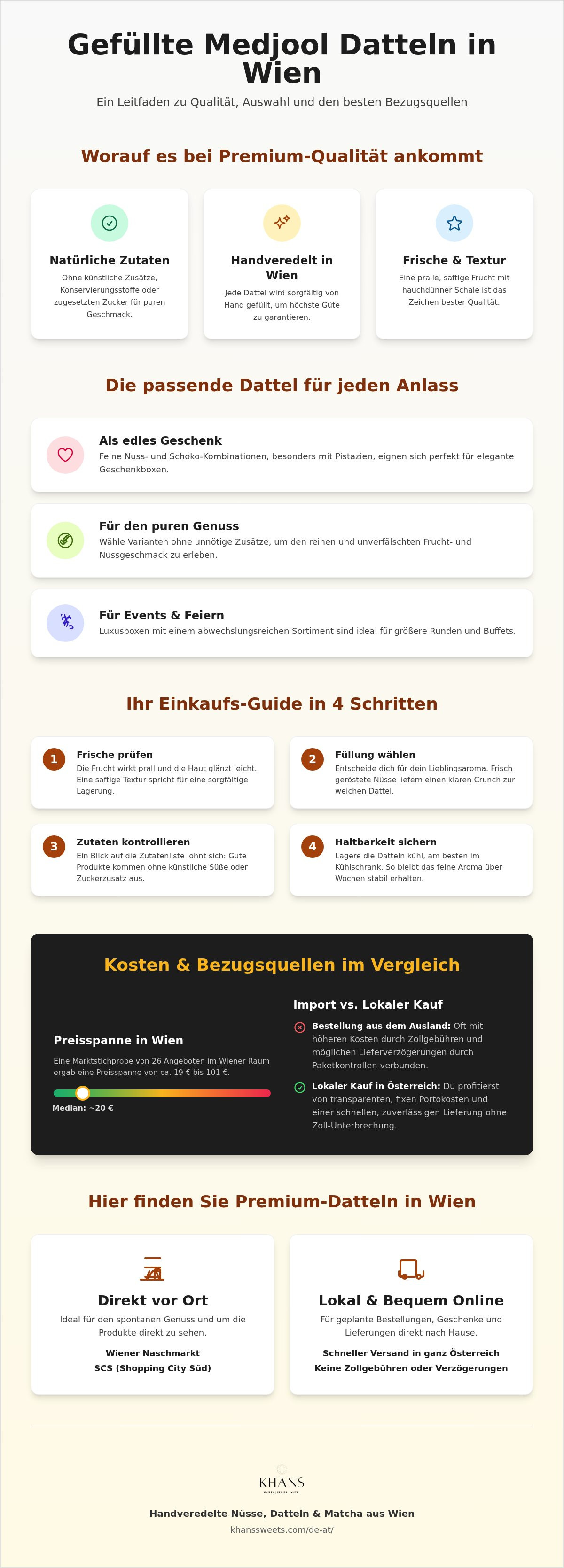 Gefüllte Medjool Datteln Wien