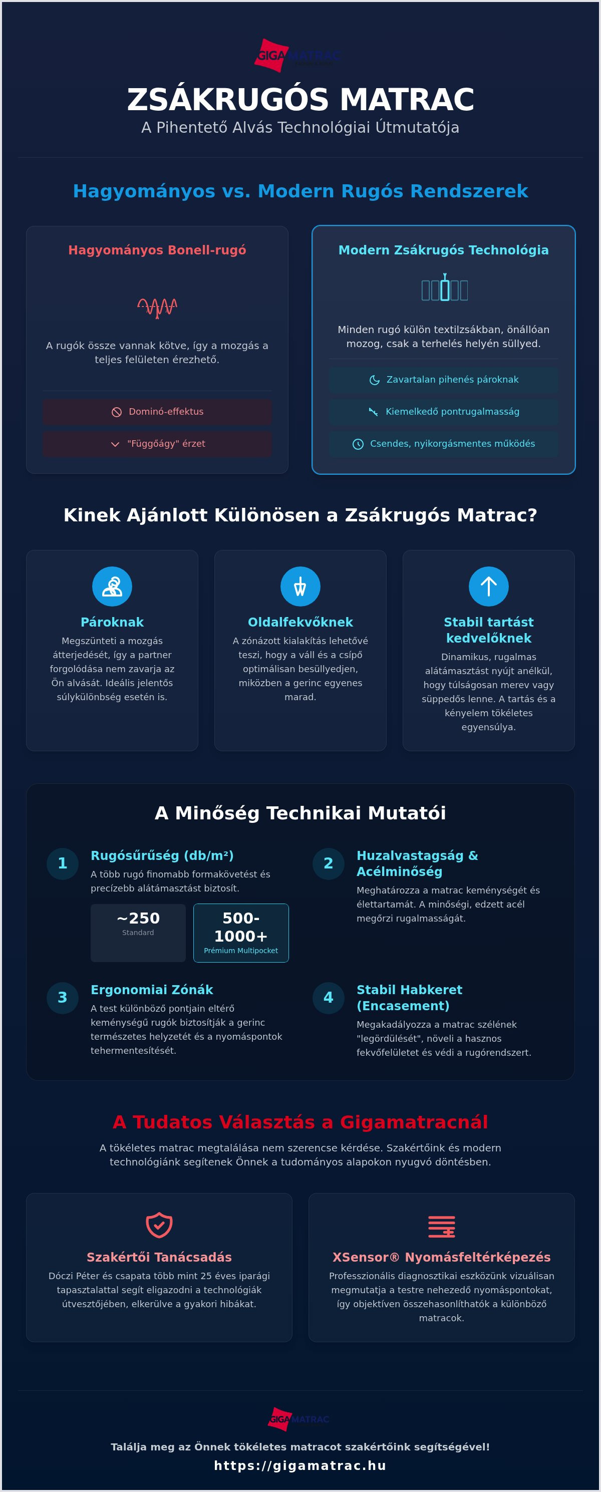 Zsákrugós matrac