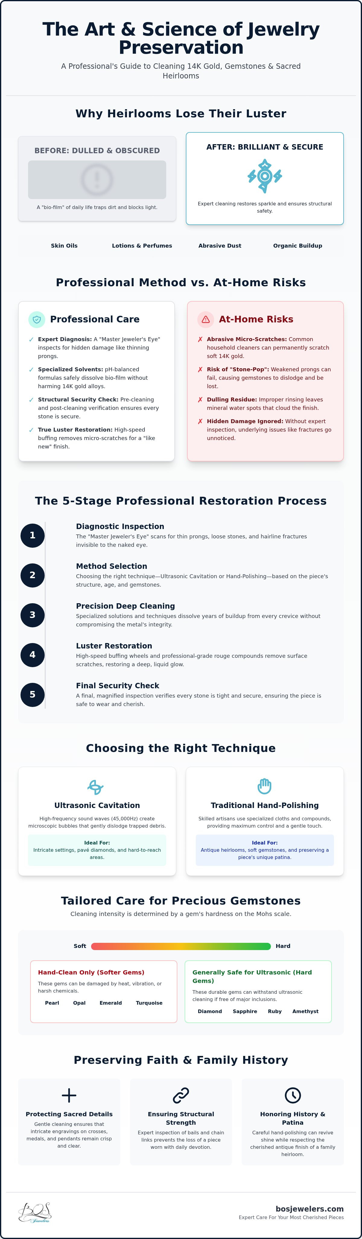 Professional gold jewelry cleaning