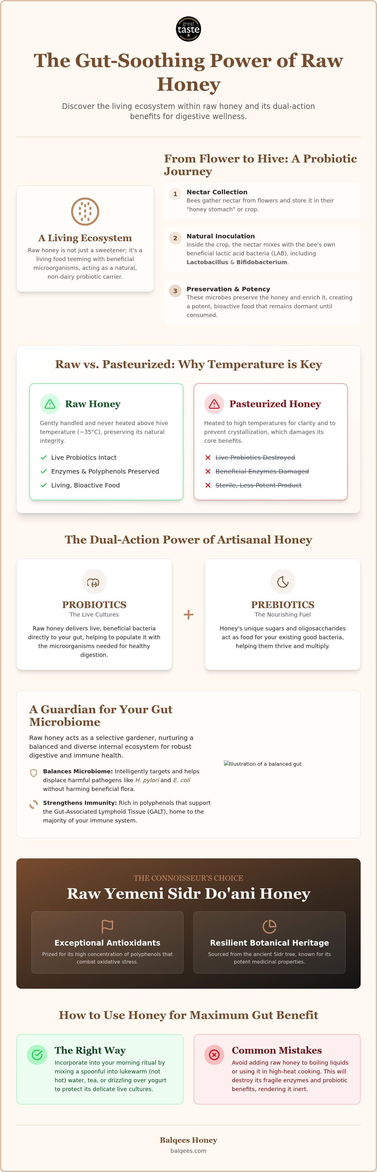 Probiotics in raw honey UAE