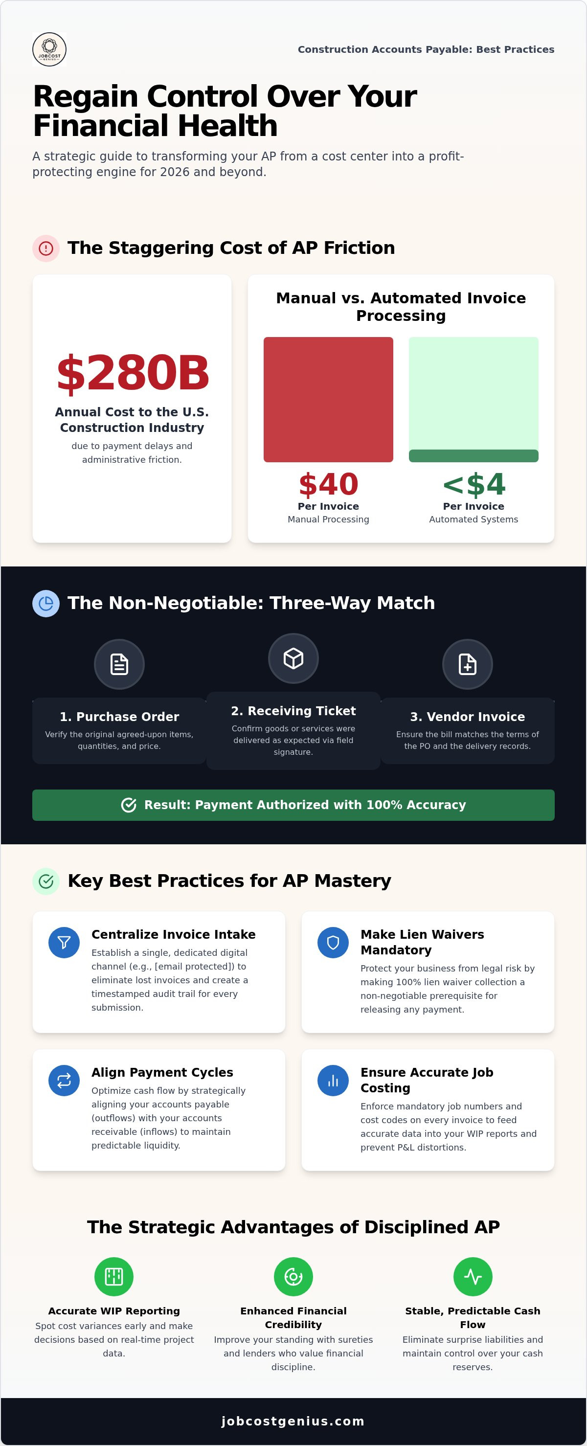 Construction accounts payable best practices