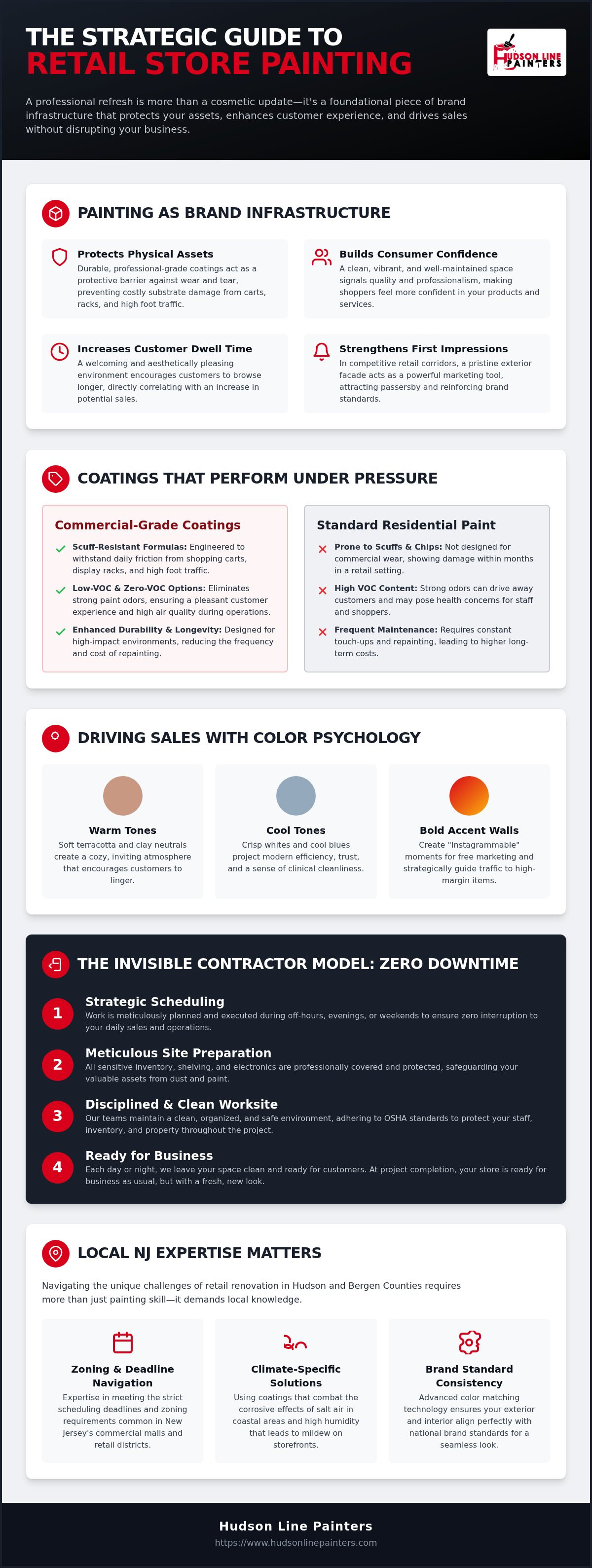 Retail store painting services