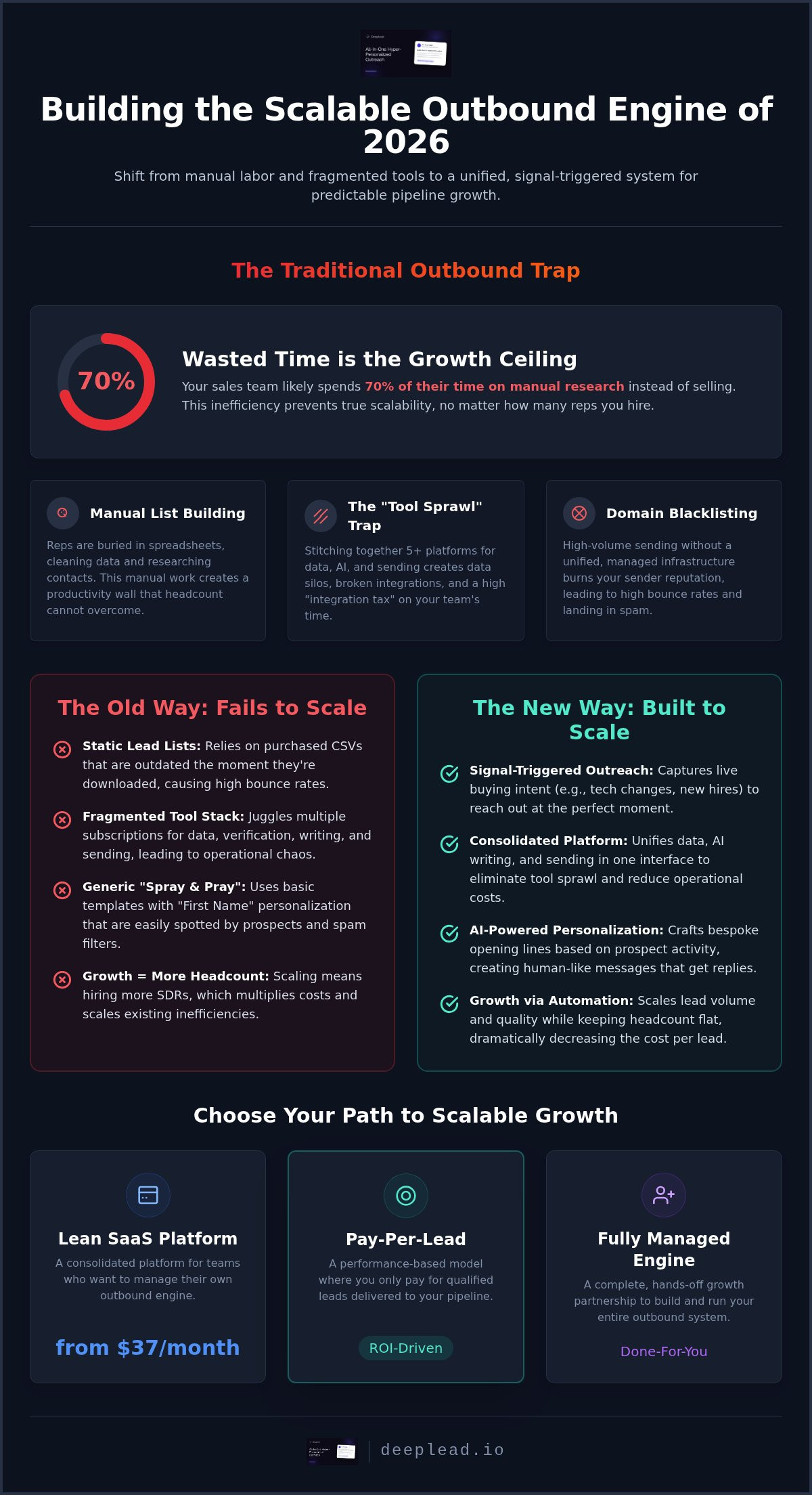 Scalable outbound sales solution