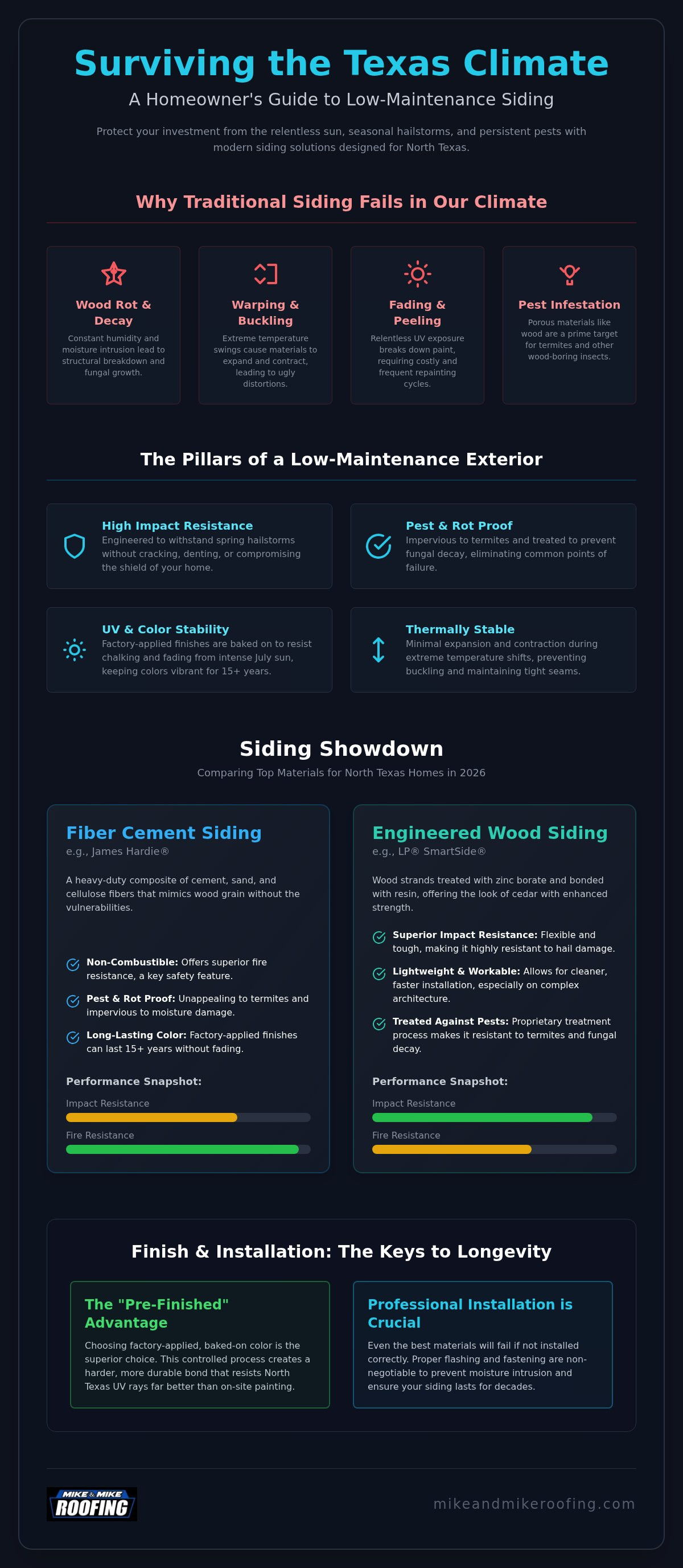 Low maintenance siding options