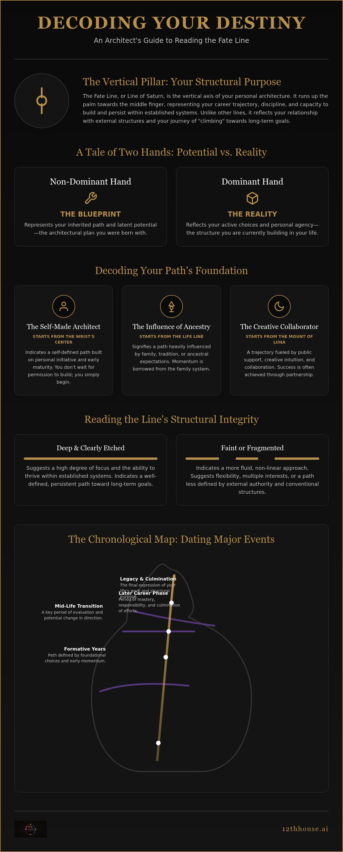 How to read the fate line in palmistry