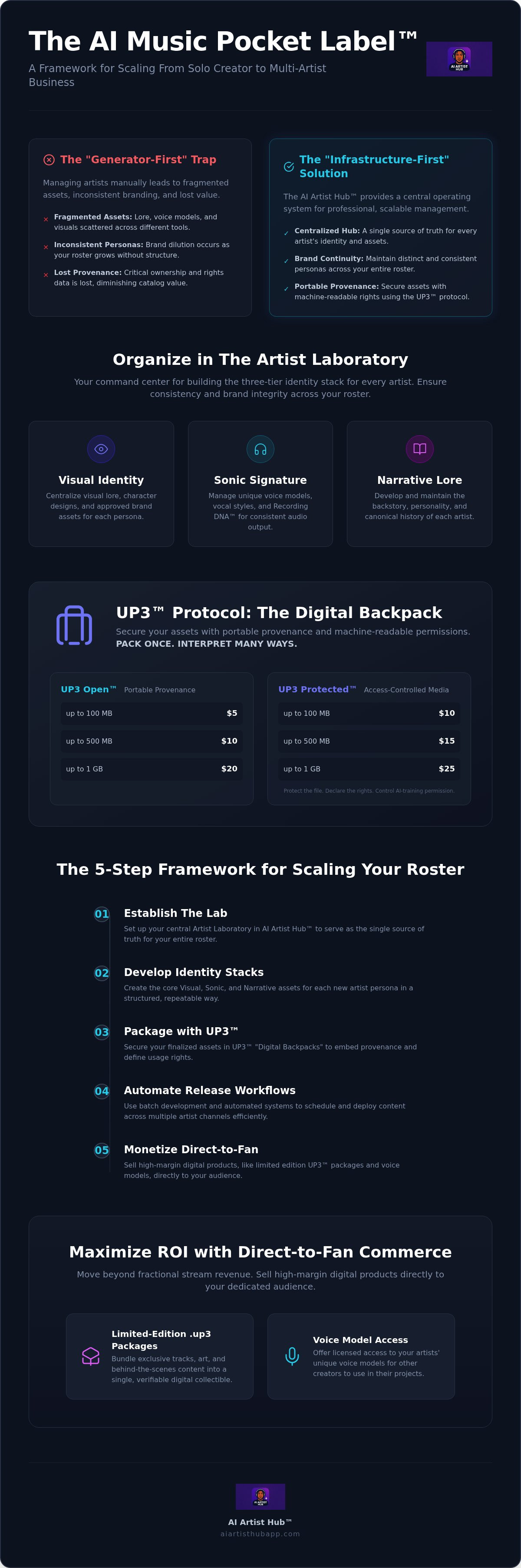 Scaling a virtual artist roster