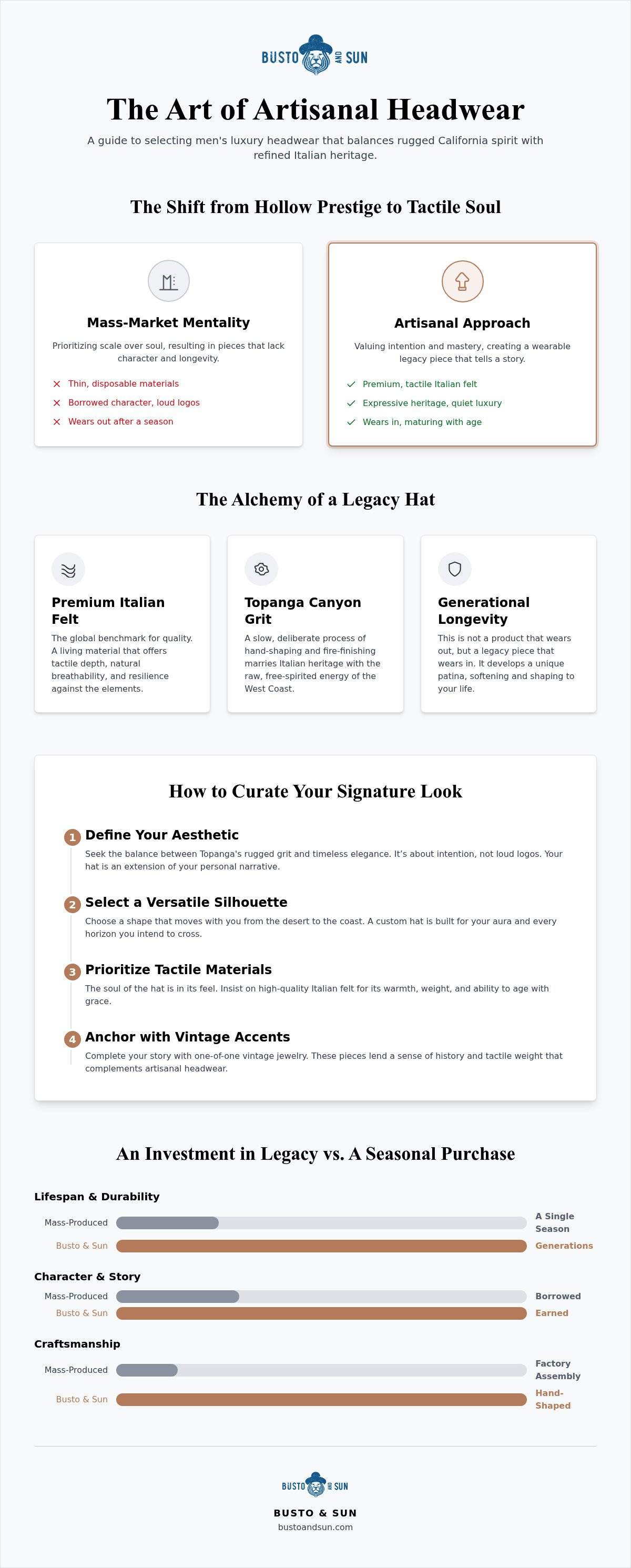 Men's luxury headwear california