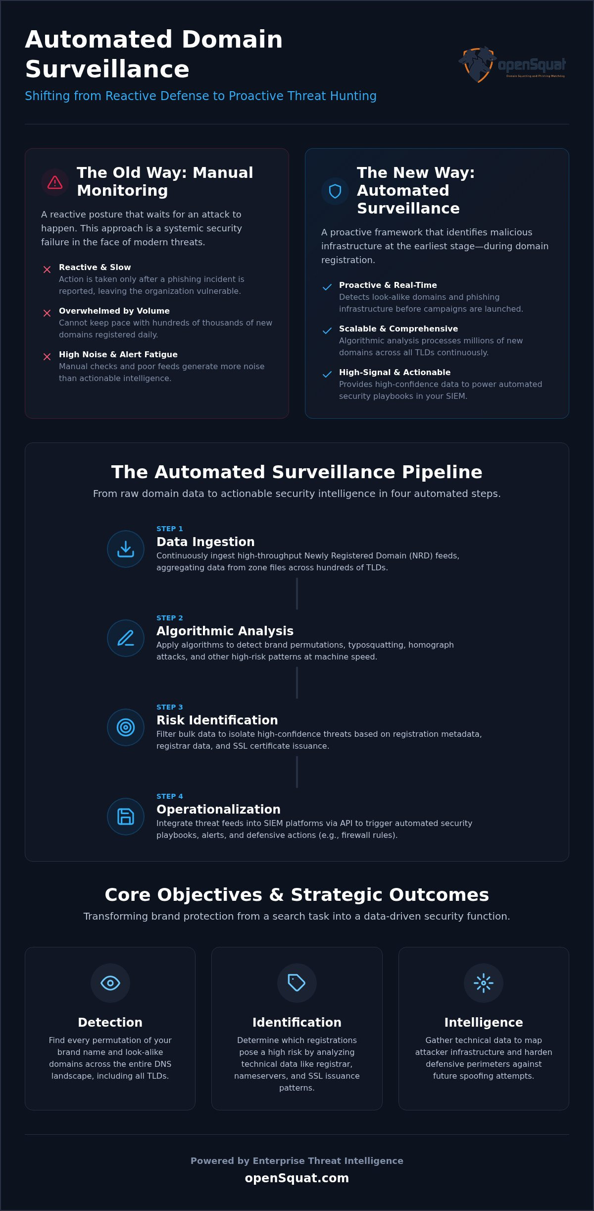 Automated domain surveillance
