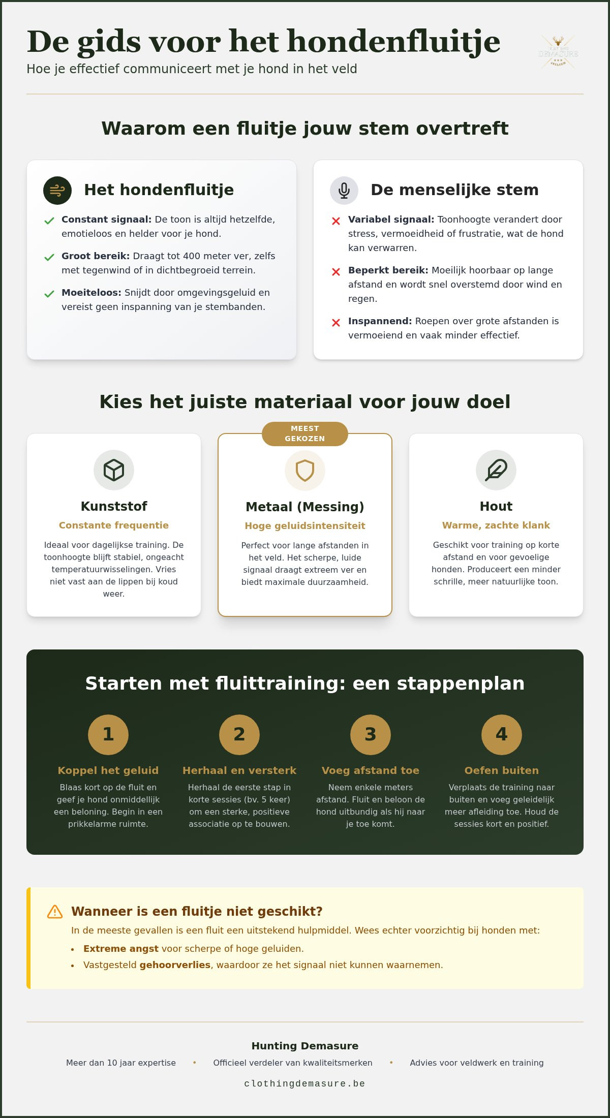 Fluitje voor hondentraining