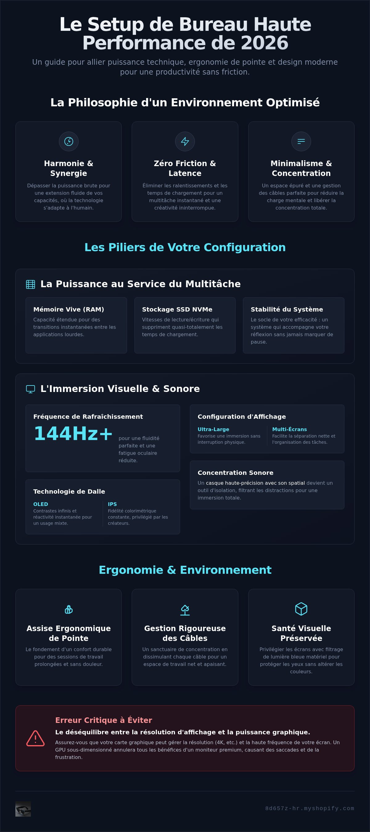 Setup de bureau haute performance