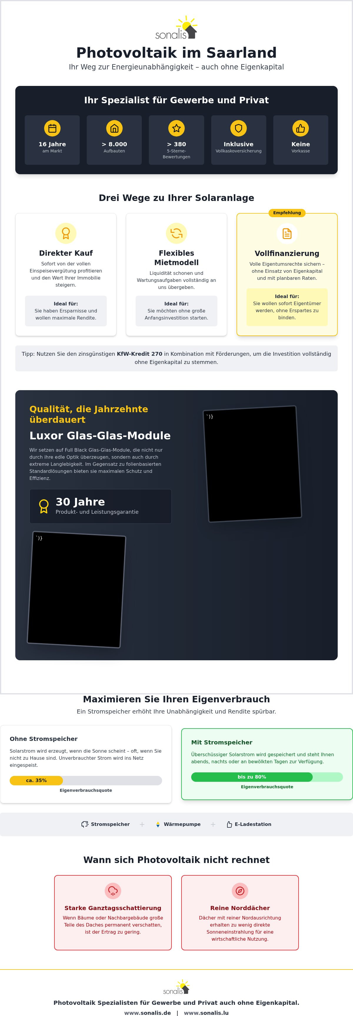 Photovoltaikanlage Saarland