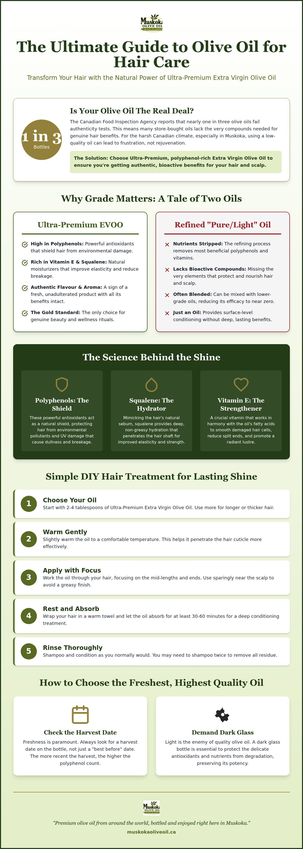 Olive oil for hair Canada