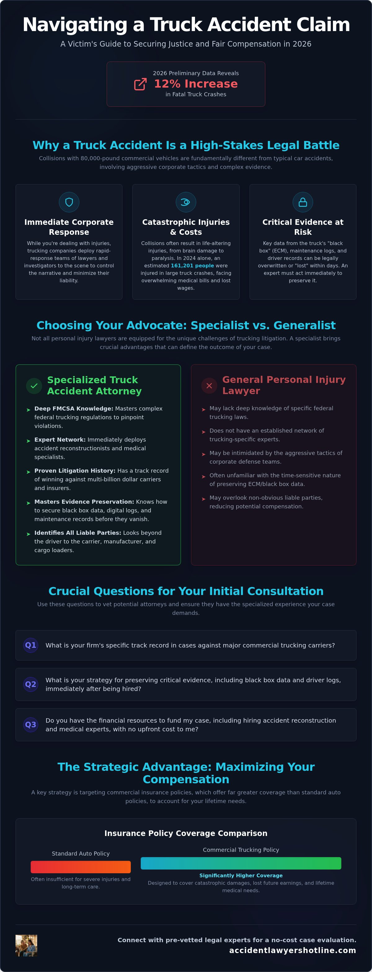 Truck Accident Attorney: How to Choose Specialized Advocacy in 2026