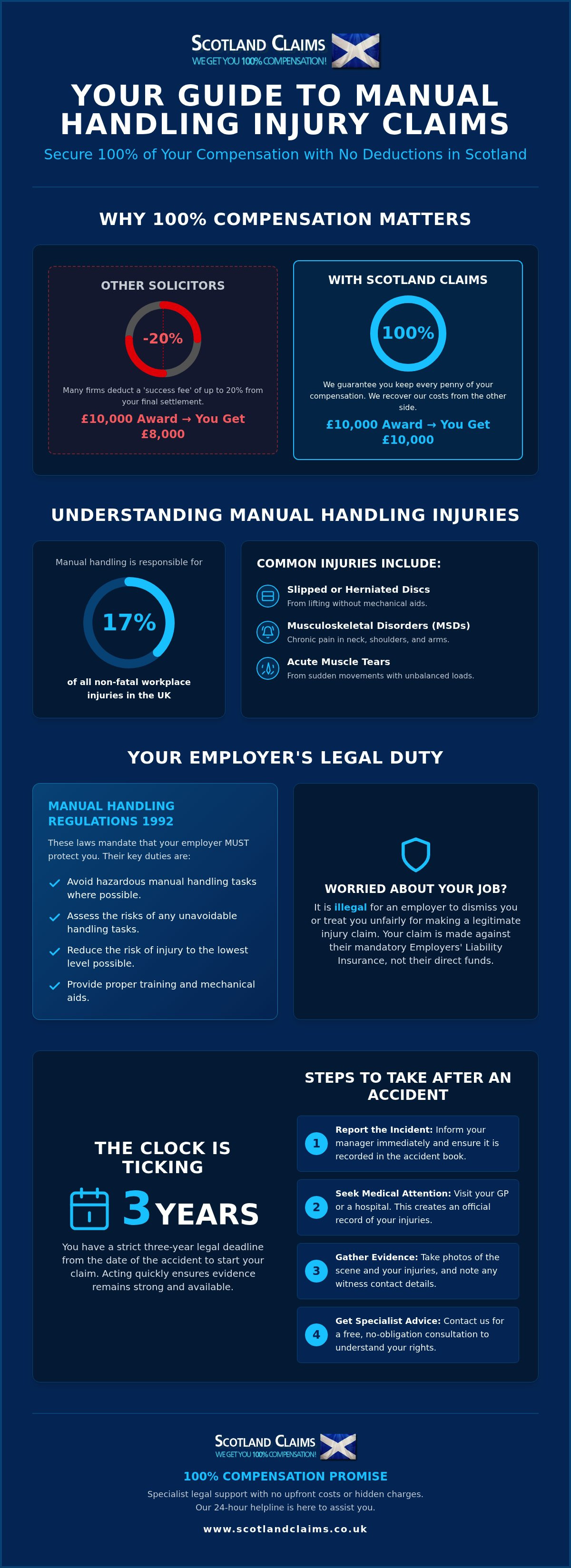 Manual handling injury claim scotland