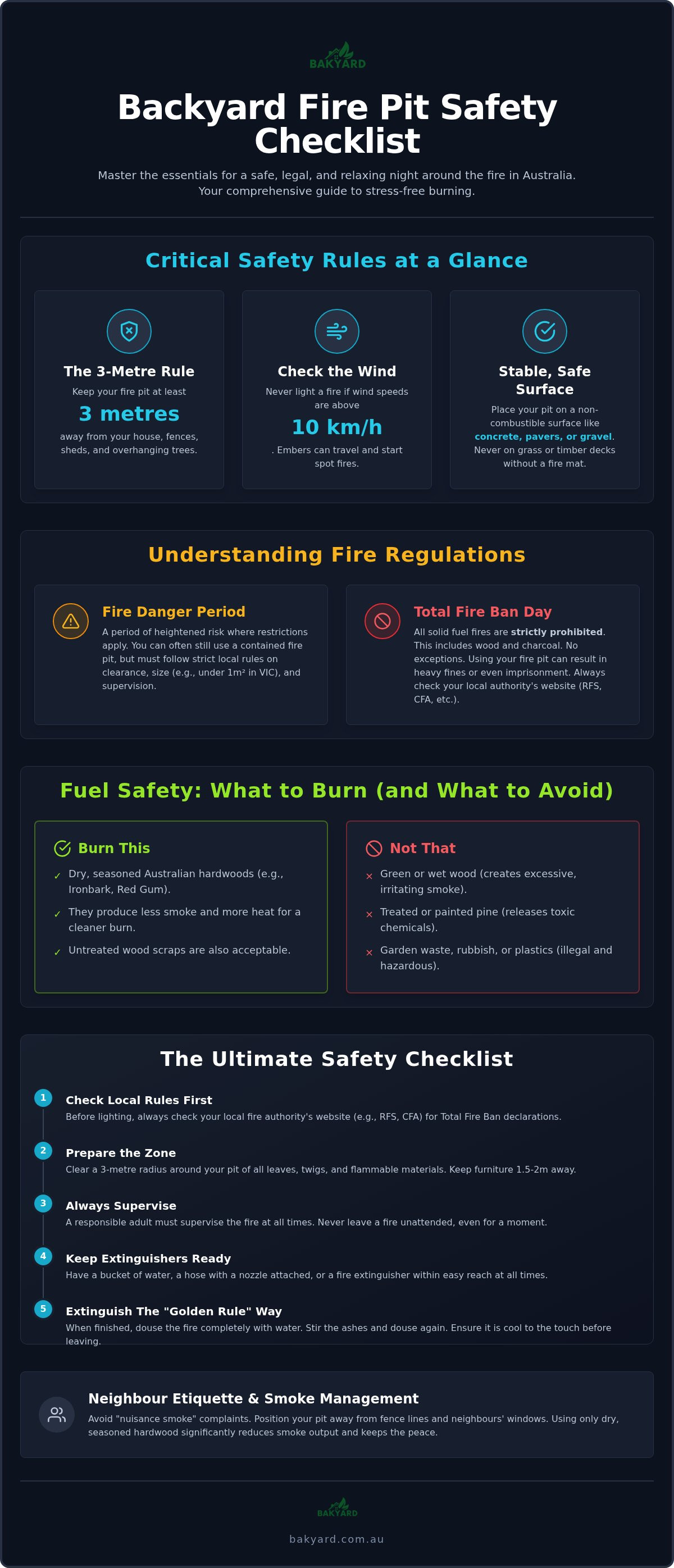 Fire pit safety tips