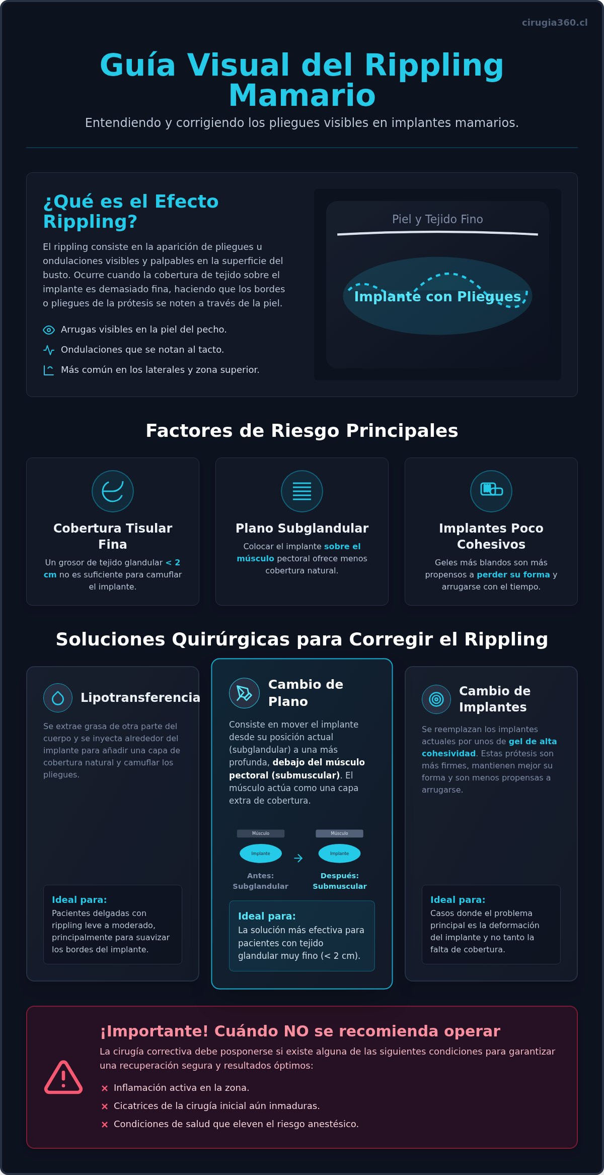 Qué es el rippling en implantes mamarios y cómo se soluciona