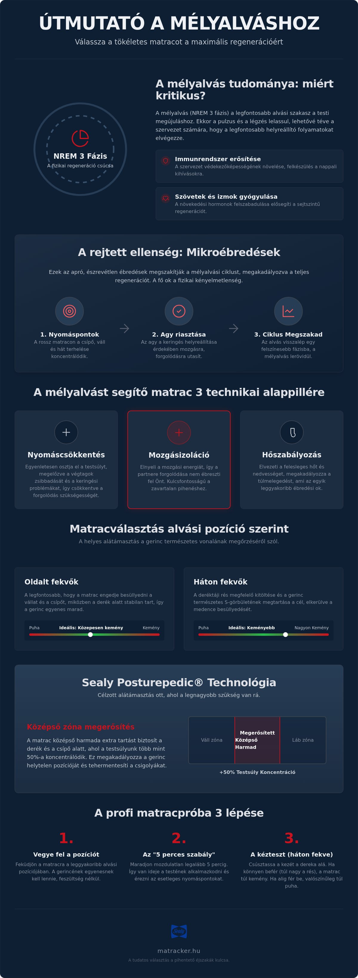 Mélyalvást segítő matrac