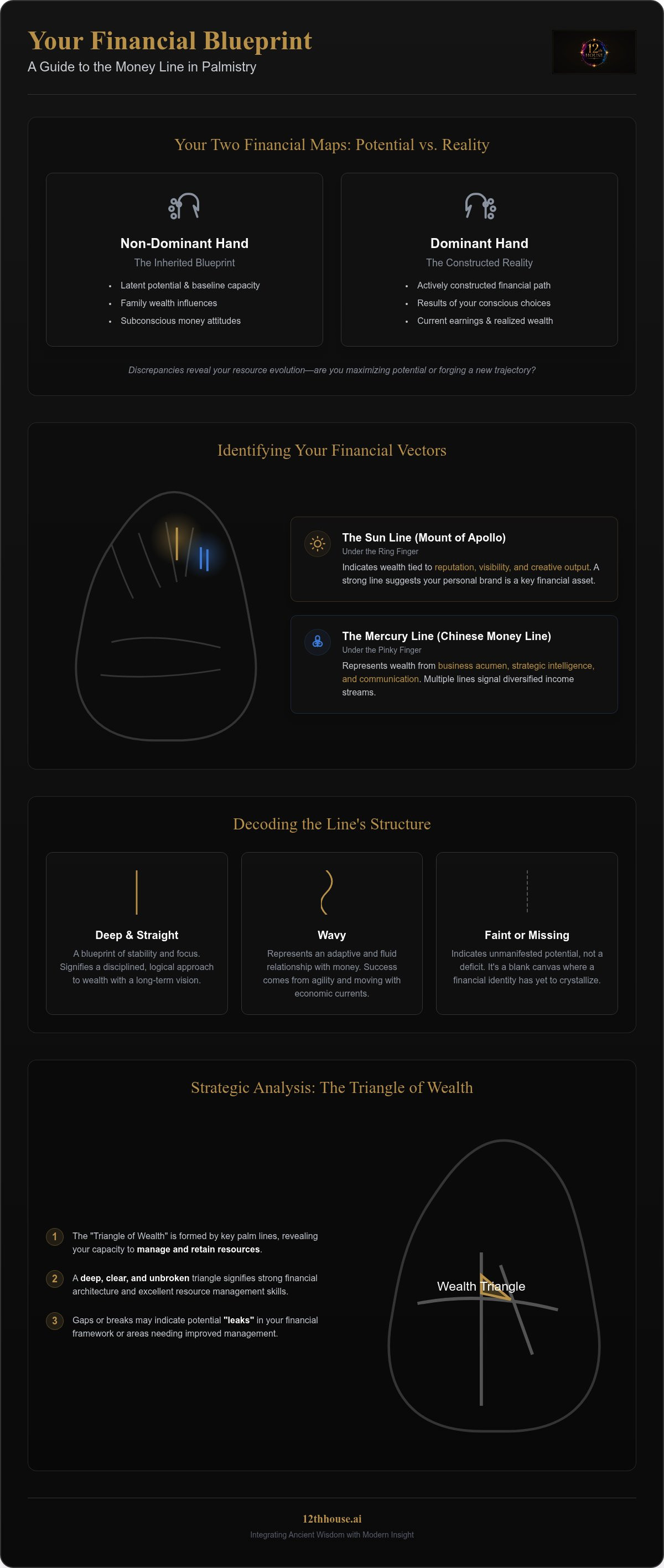 How to read the money line in palmistry