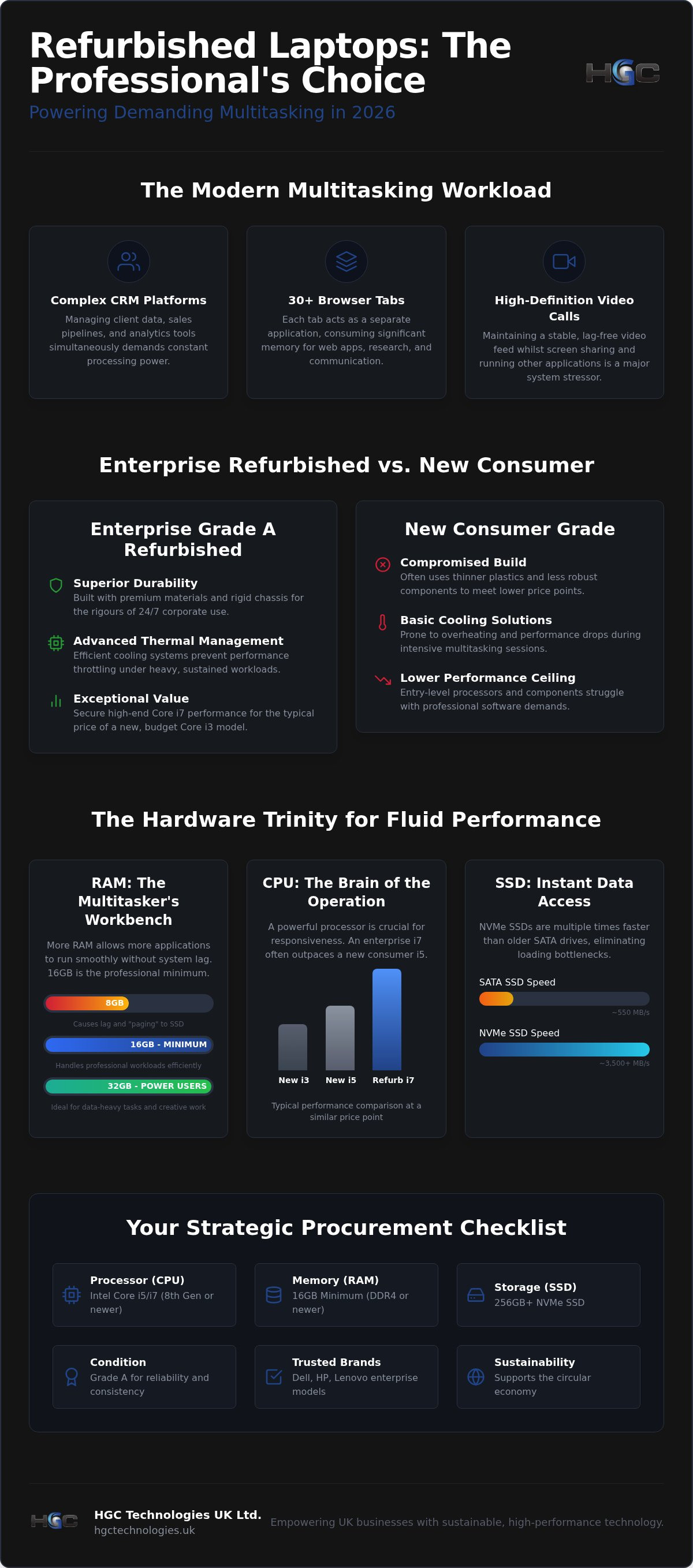 Refurbished laptop performance for multitasking