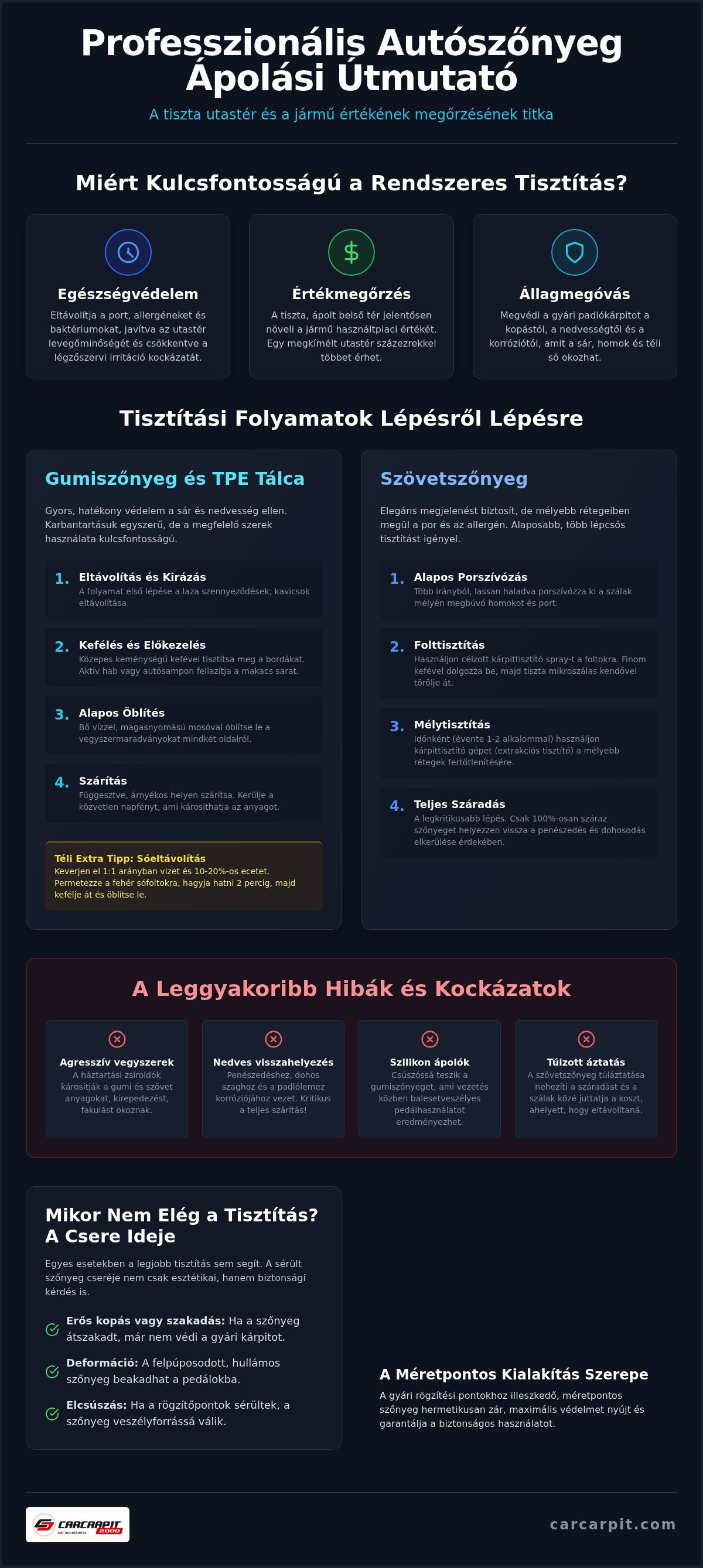 Autószőnyeg tisztítása