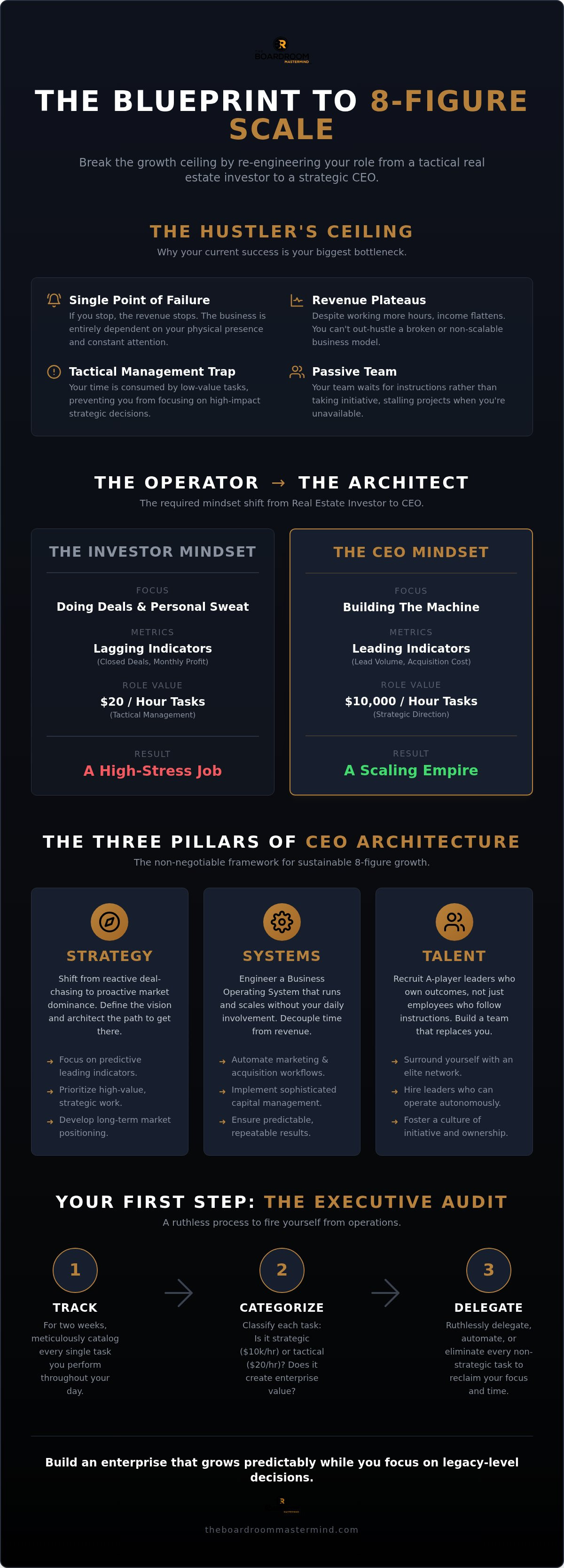Real estate investor to ceo